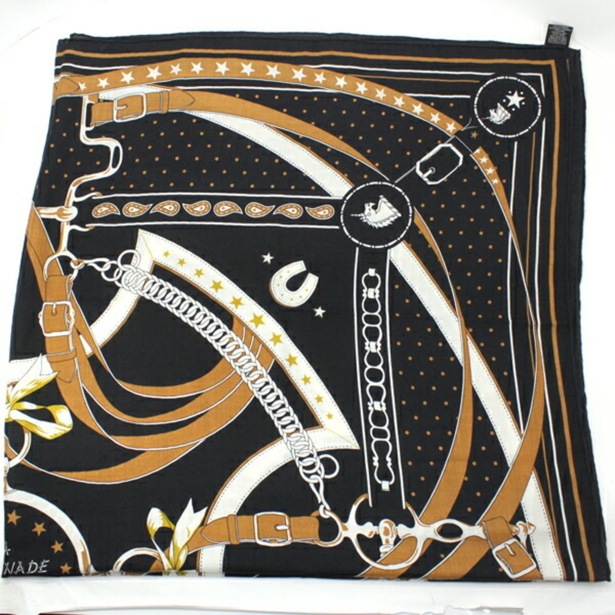 Hermes Hermes Hermès Carré Geant Shawl, Size 140, Morning Walk, Black, Cashmere and Silk, Women's, T5385 Size ONE SIZE - 6 Thumbnail