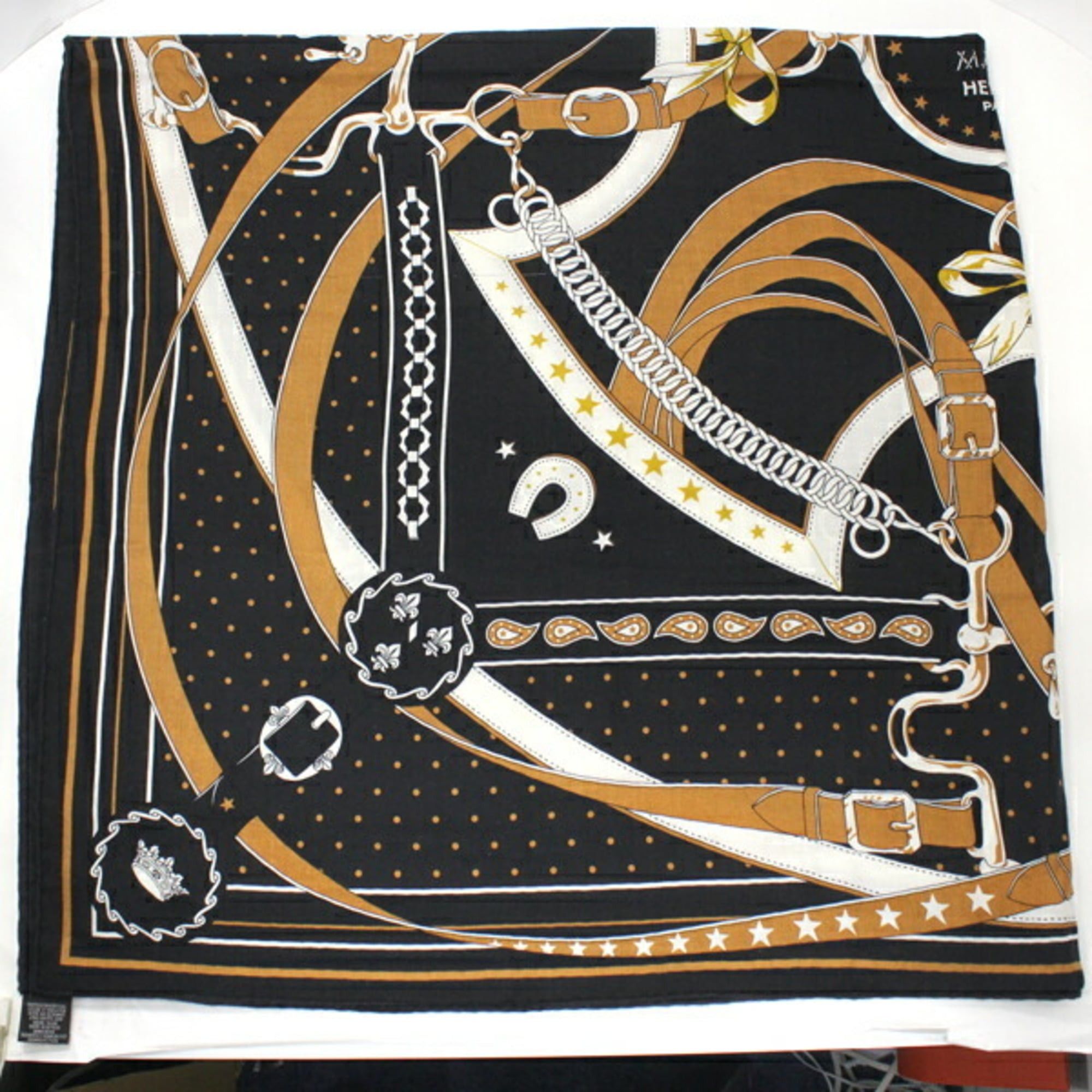 Hermes Hermes Hermès Carré Geant Shawl, Size 140, Morning Walk, Black, Cashmere and Silk, Women's, T5385 Size ONE SIZE - 5 Thumbnail