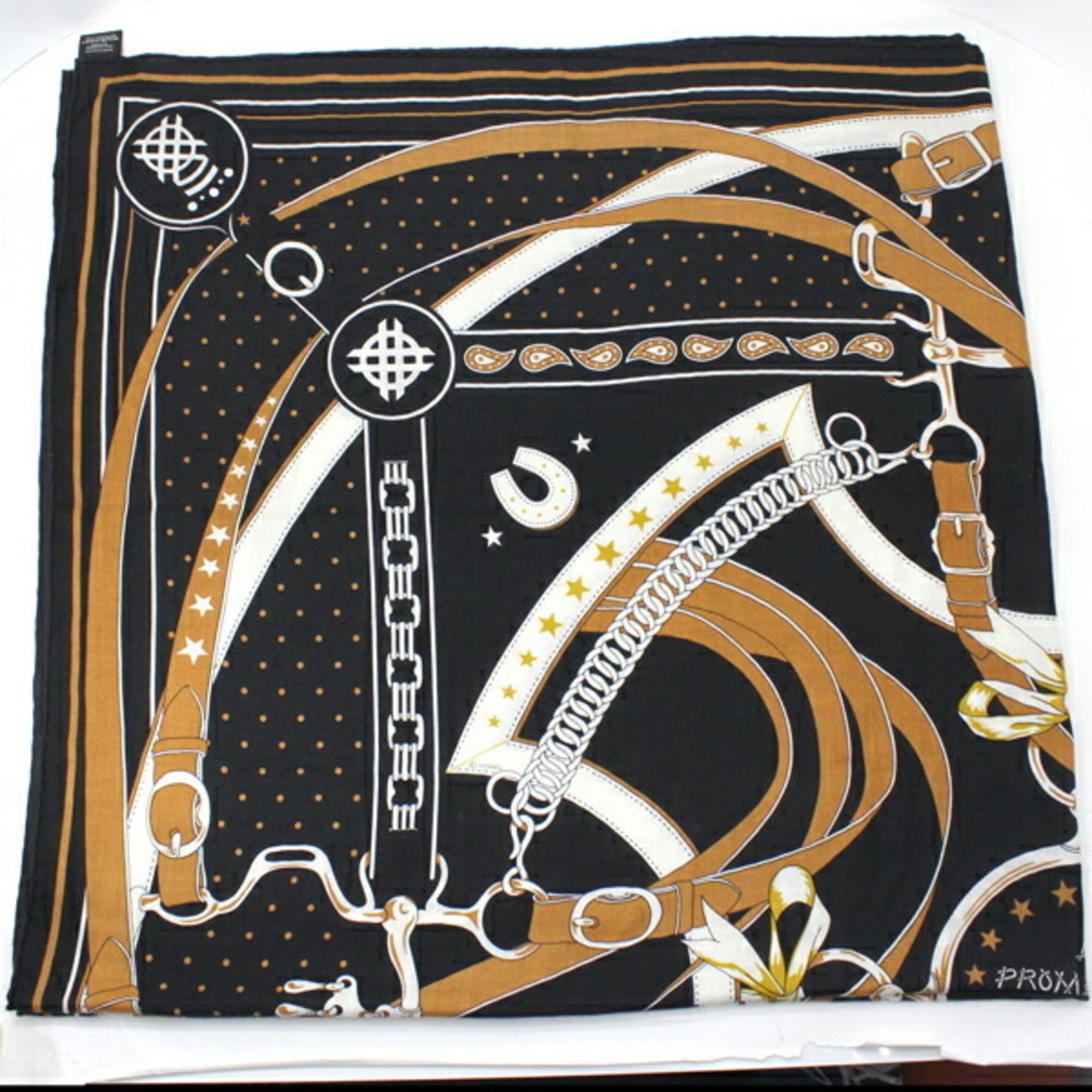 Hermes Hermes Hermès Carré Geant Shawl, Size 140, Morning Walk, Black, Cashmere and Silk, Women's, T5385 Size ONE SIZE - 4 Thumbnail