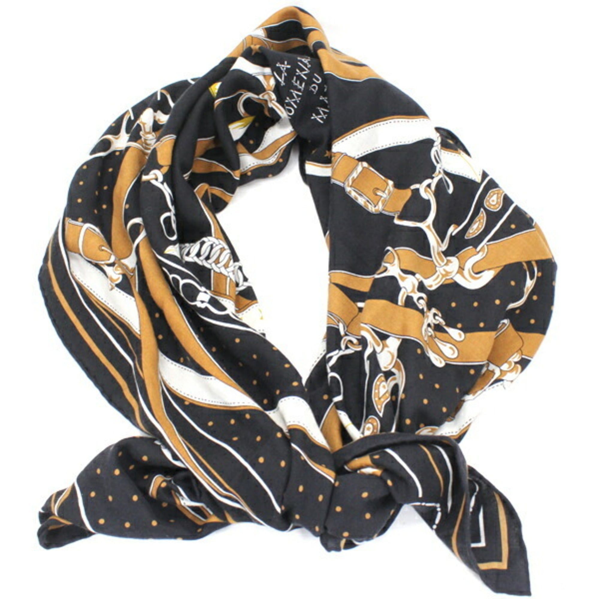 Hermes Hermes Hermès Carré Geant Shawl, Size 140, Morning Walk, Black, Cashmere and Silk, Women's, T5385 Size ONE SIZE - 11 Thumbnail