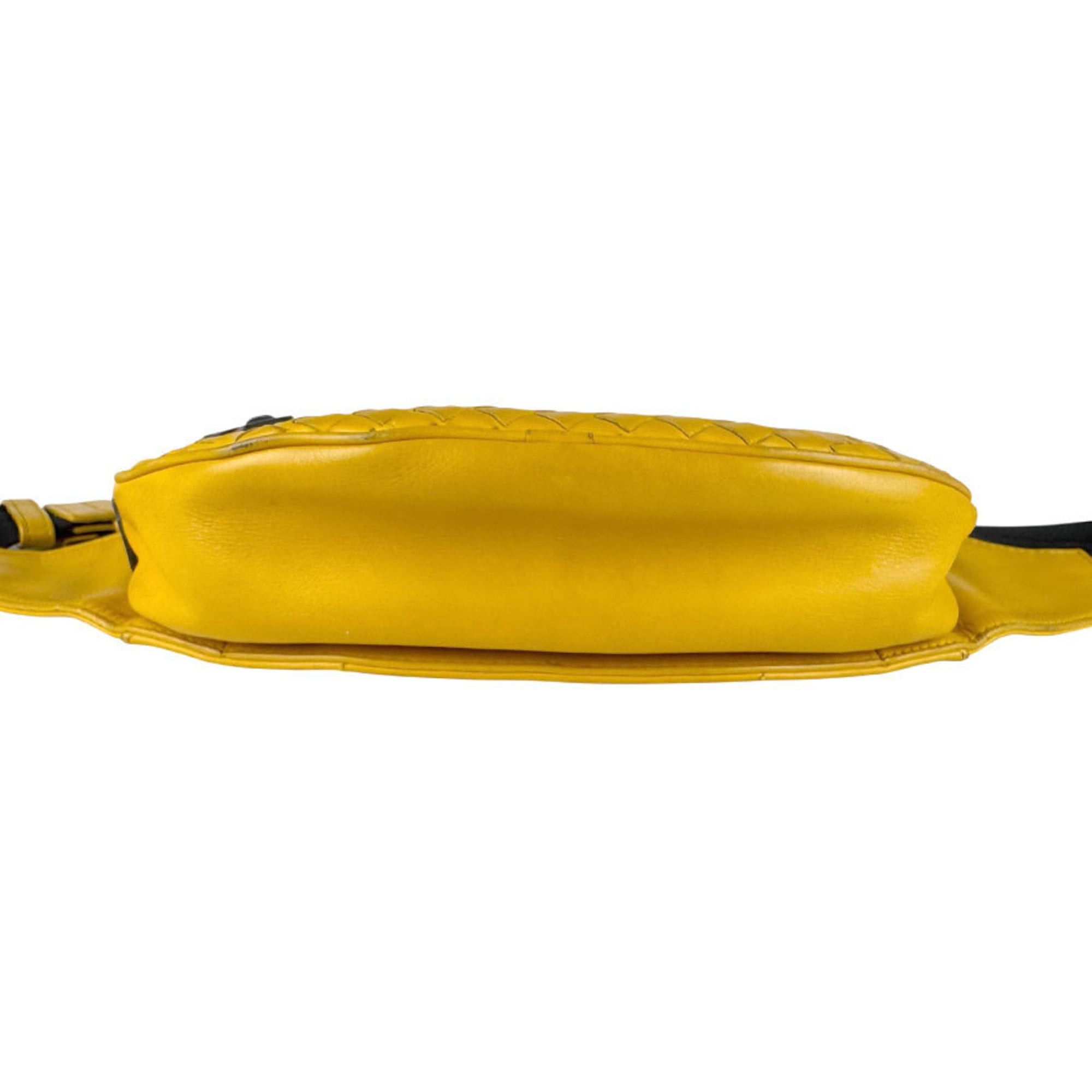 Bottega Veneta Bottega Veneta waist bag in yellow intrecciato leather for men and women. Free shipping. Z8842 Size ONE SIZE - 4 Thumbnail