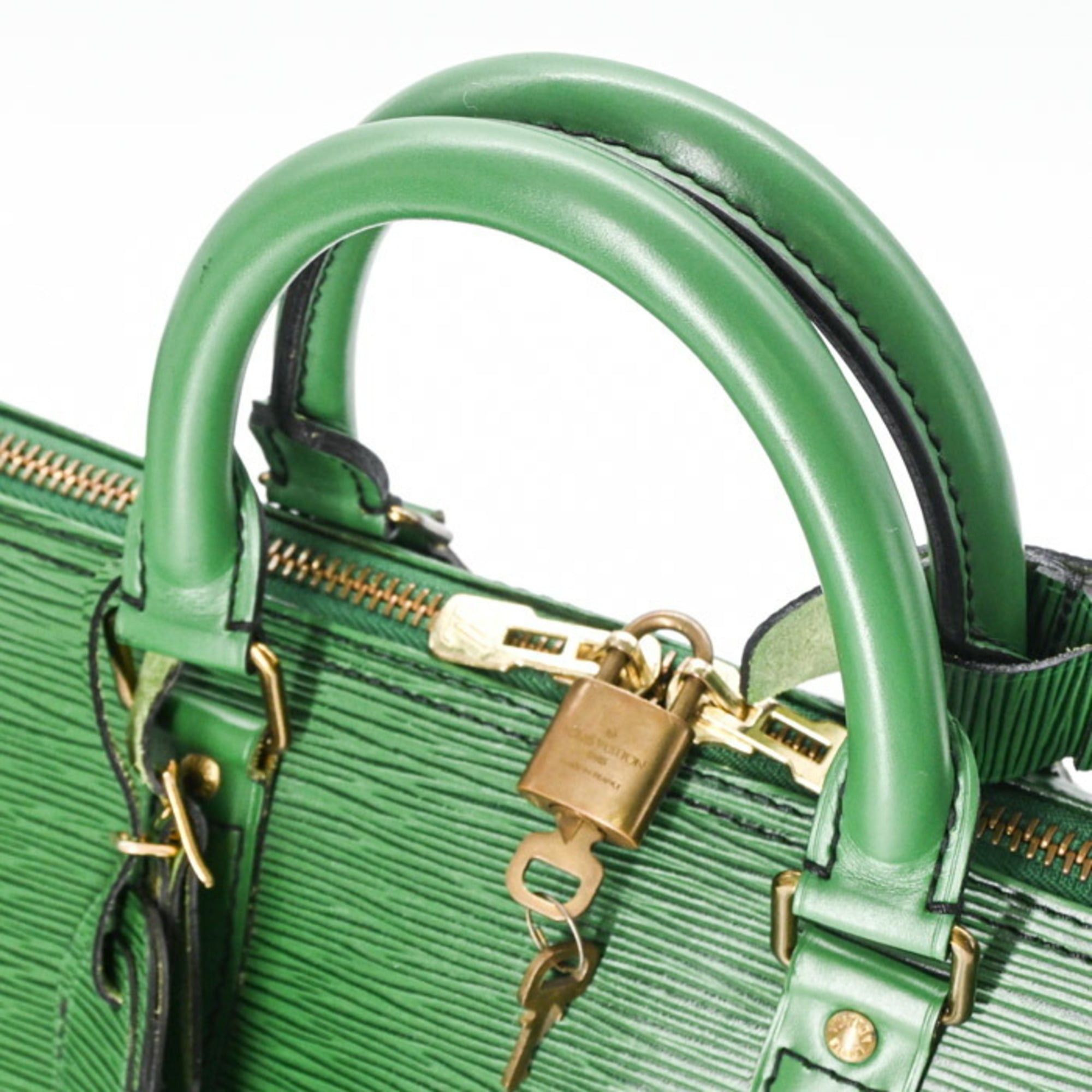 LOUIS VUITTON Epi Keepall 45 Boston Bag in Borneo Green Leather for Men and Women, M42974