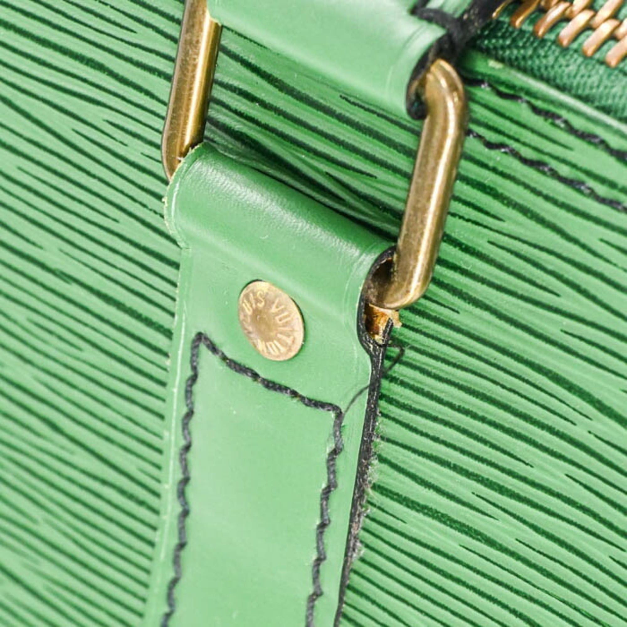 LOUIS VUITTON Epi Keepall 45 Boston Bag in Borneo Green Leather for Men and Women, M42974