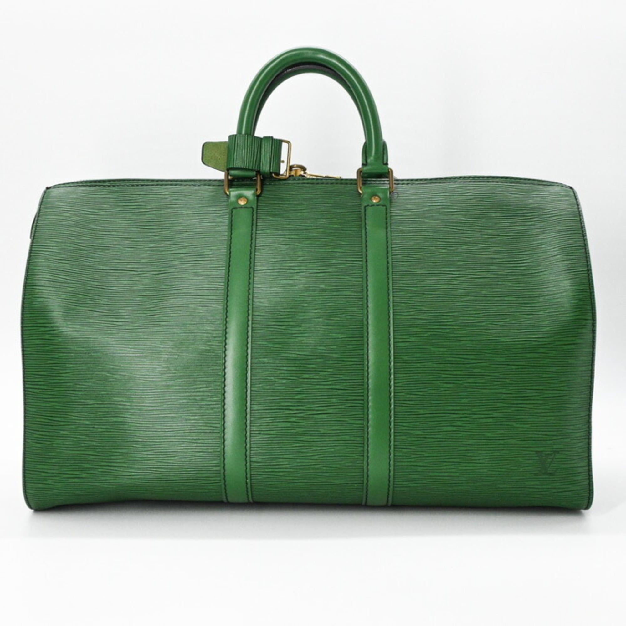 LOUIS VUITTON Epi Keepall 45 Boston Bag in Borneo Green Leather for Men and Women, M42974