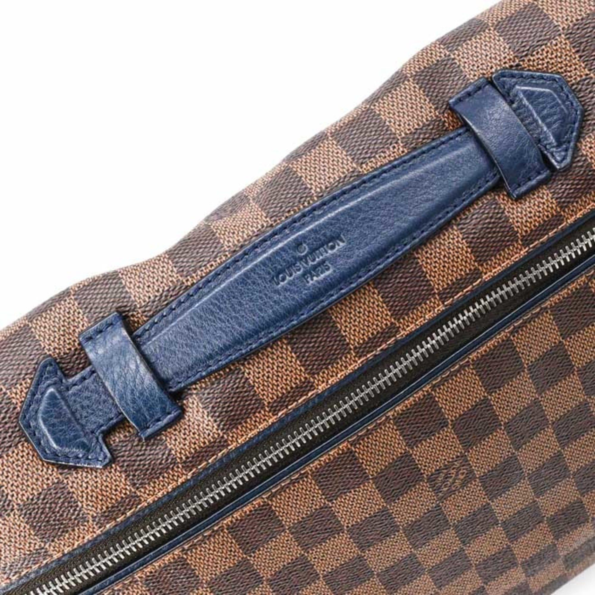 Louis Vuitton LOUIS VUITTON Damier Sprinter GM Shoulder Bag Navy Brown N41256 Size ONE SIZE - 7 Thumbnail