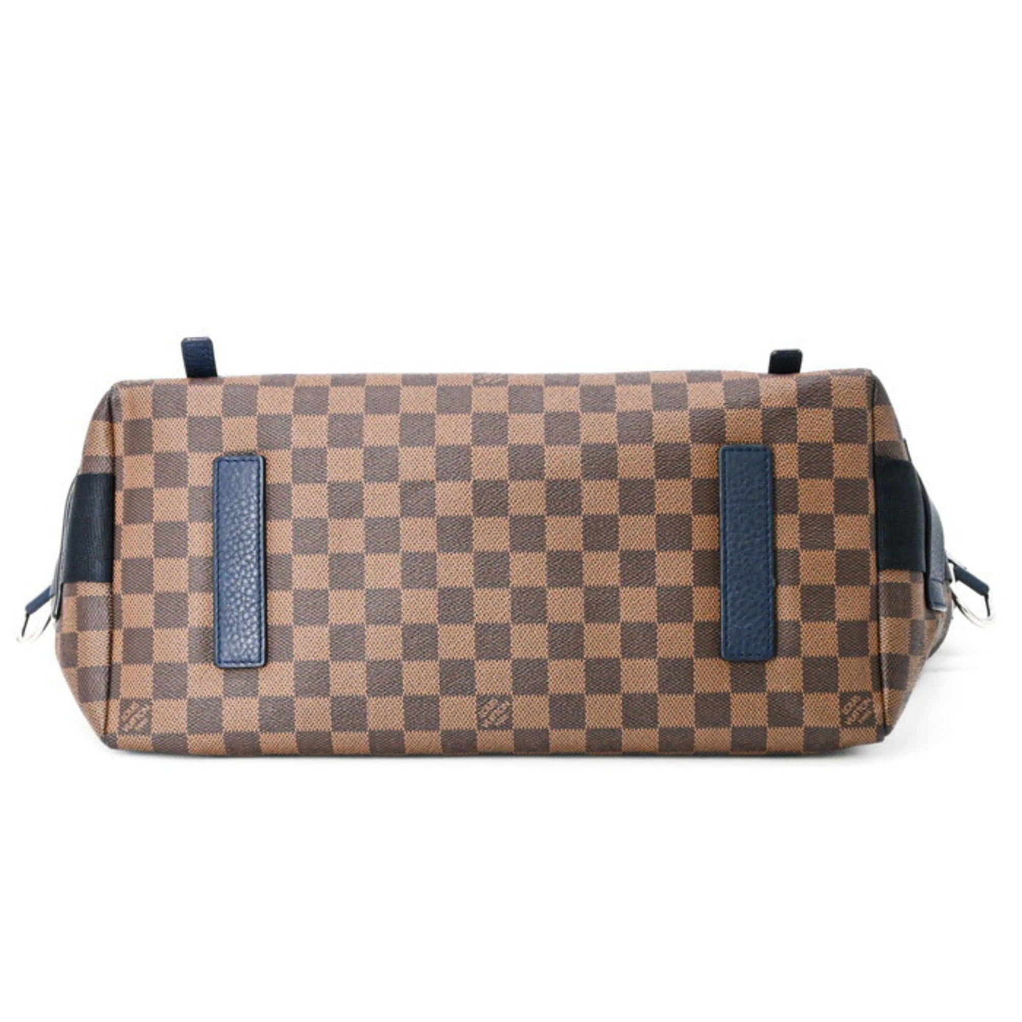 Louis Vuitton LOUIS VUITTON Damier Sprinter GM Shoulder Bag Navy Brown N41256 Size ONE SIZE - 6 Thumbnail