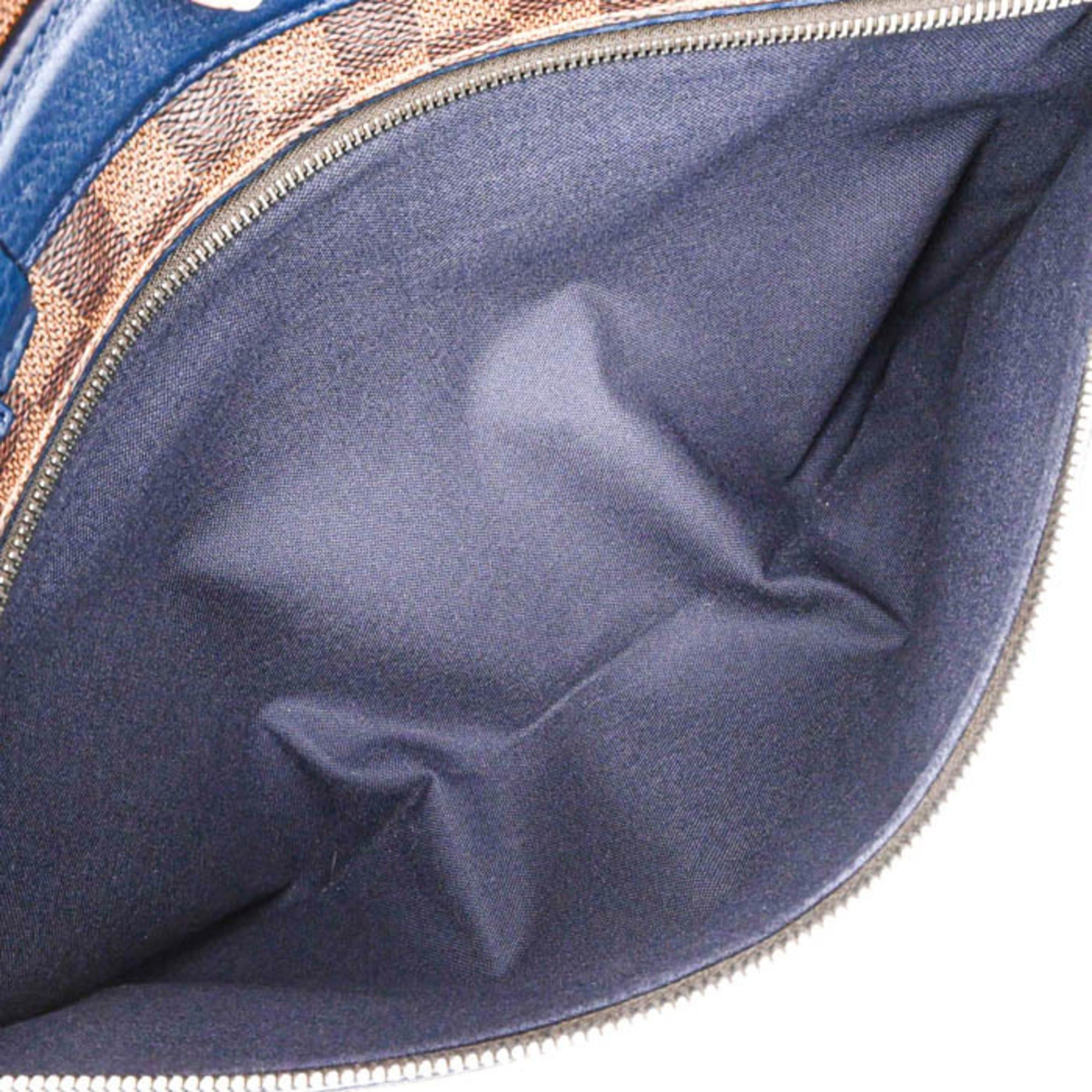 Louis Vuitton LOUIS VUITTON Damier Sprinter GM Shoulder Bag Navy Brown N41256 Size ONE SIZE - 12 Thumbnail