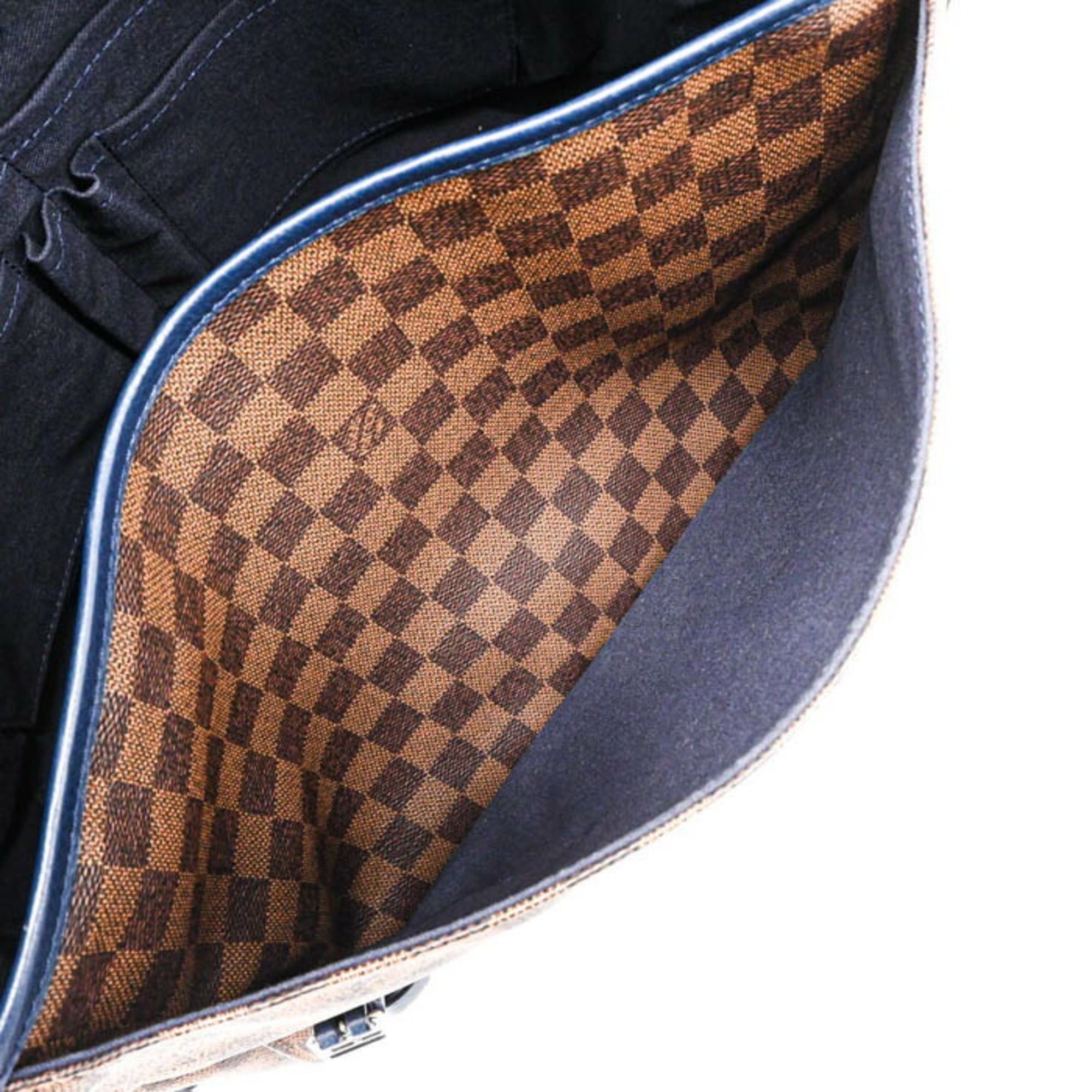 Louis Vuitton LOUIS VUITTON Damier Sprinter GM Shoulder Bag Navy Brown N41256 Size ONE SIZE - 19 Thumbnail