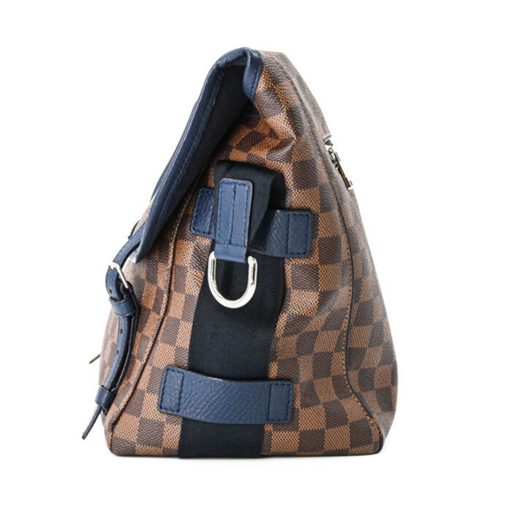 Louis Vuitton LOUIS VUITTON Damier Sprinter GM Shoulder Bag Navy Brown N41256 Size ONE SIZE - 5 Thumbnail