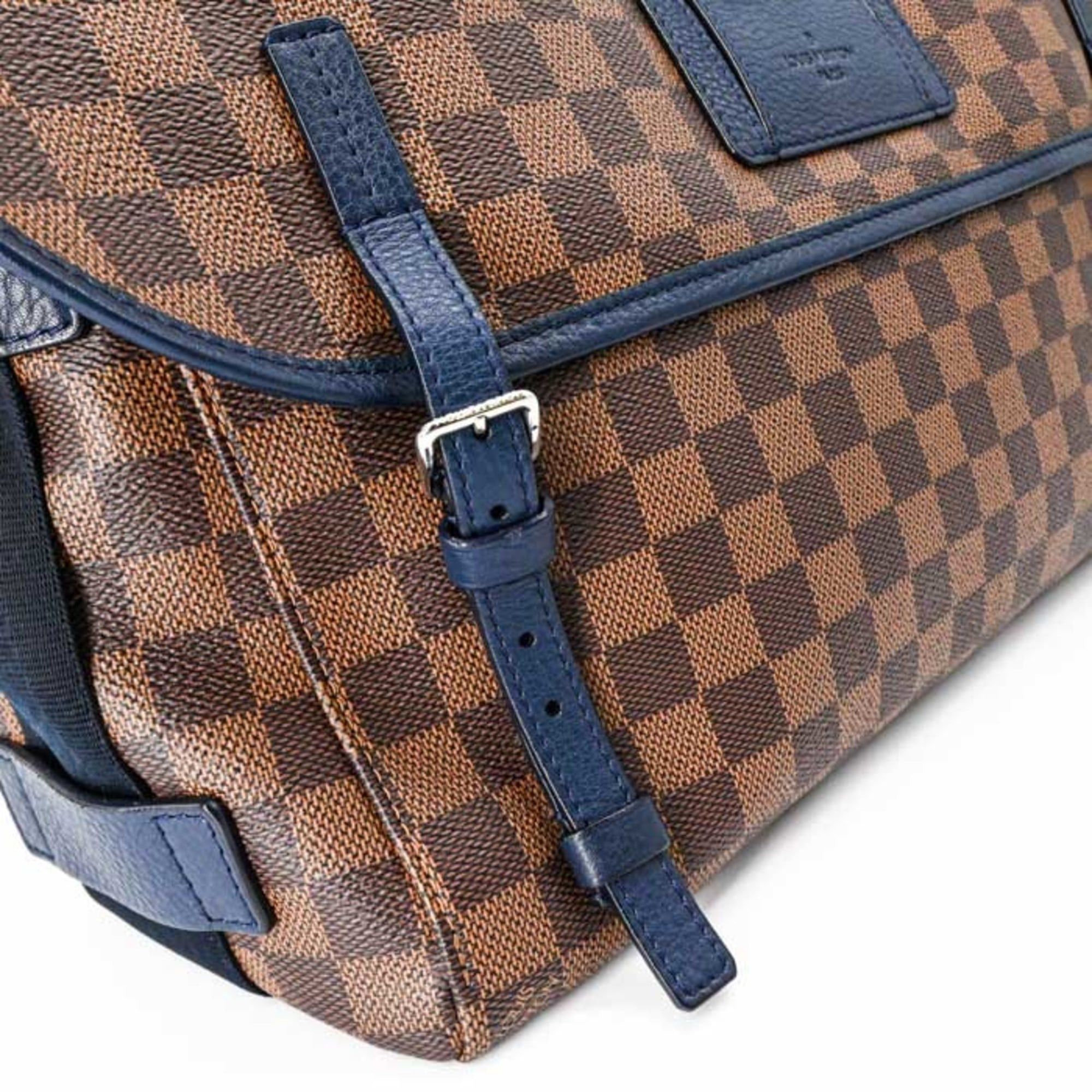 Louis Vuitton LOUIS VUITTON Damier Sprinter GM Shoulder Bag Navy Brown N41256 Size ONE SIZE - 10 Thumbnail