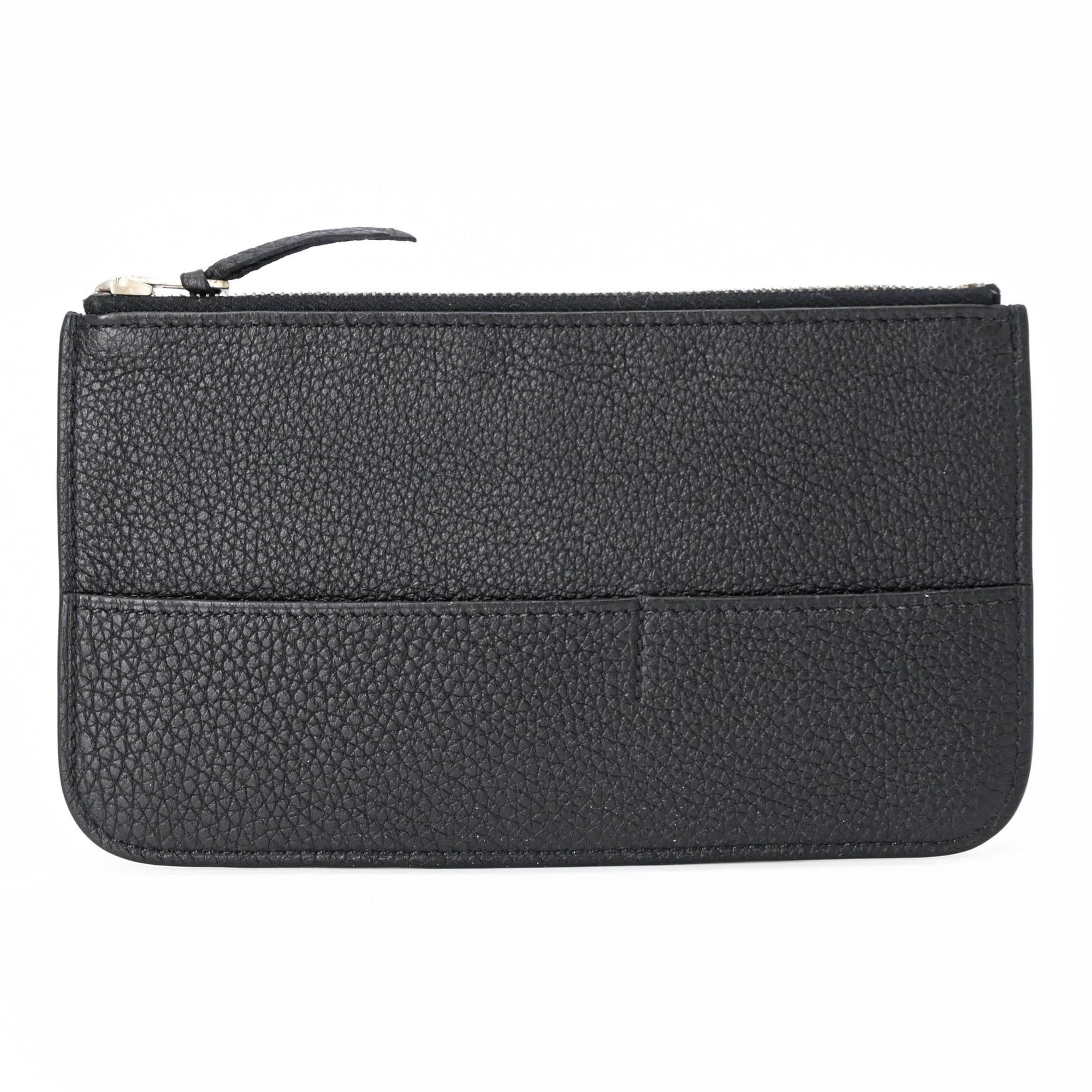 Hermes HERMES Dogon GM Duo Evercolor Leather Long Wallet, Black, Women's, Coin #T Size ONE SIZE - 14 Thumbnail