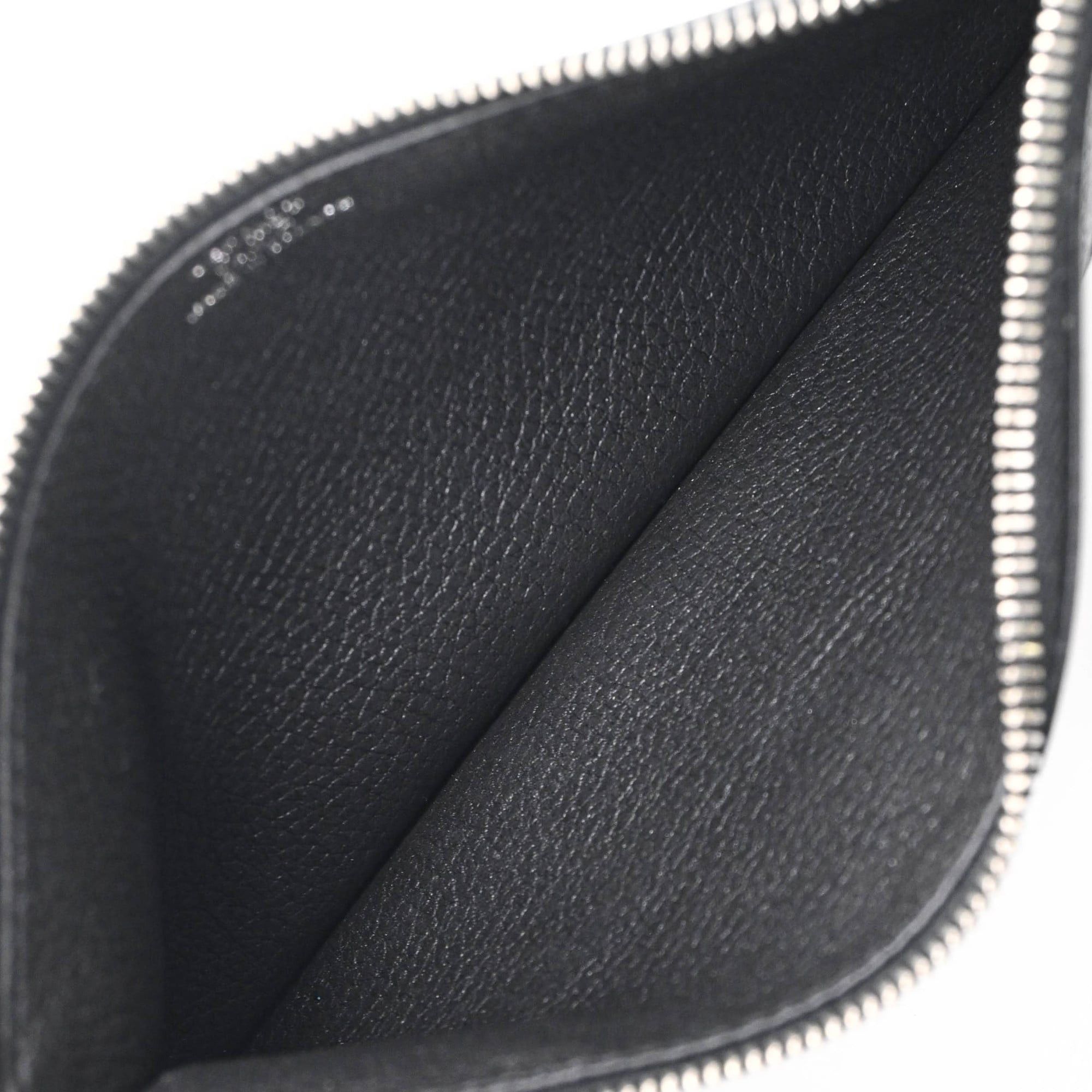 Hermes HERMES Dogon GM Duo Evercolor Leather Long Wallet, Black, Women's, Coin #T Size ONE SIZE - 16 Thumbnail
