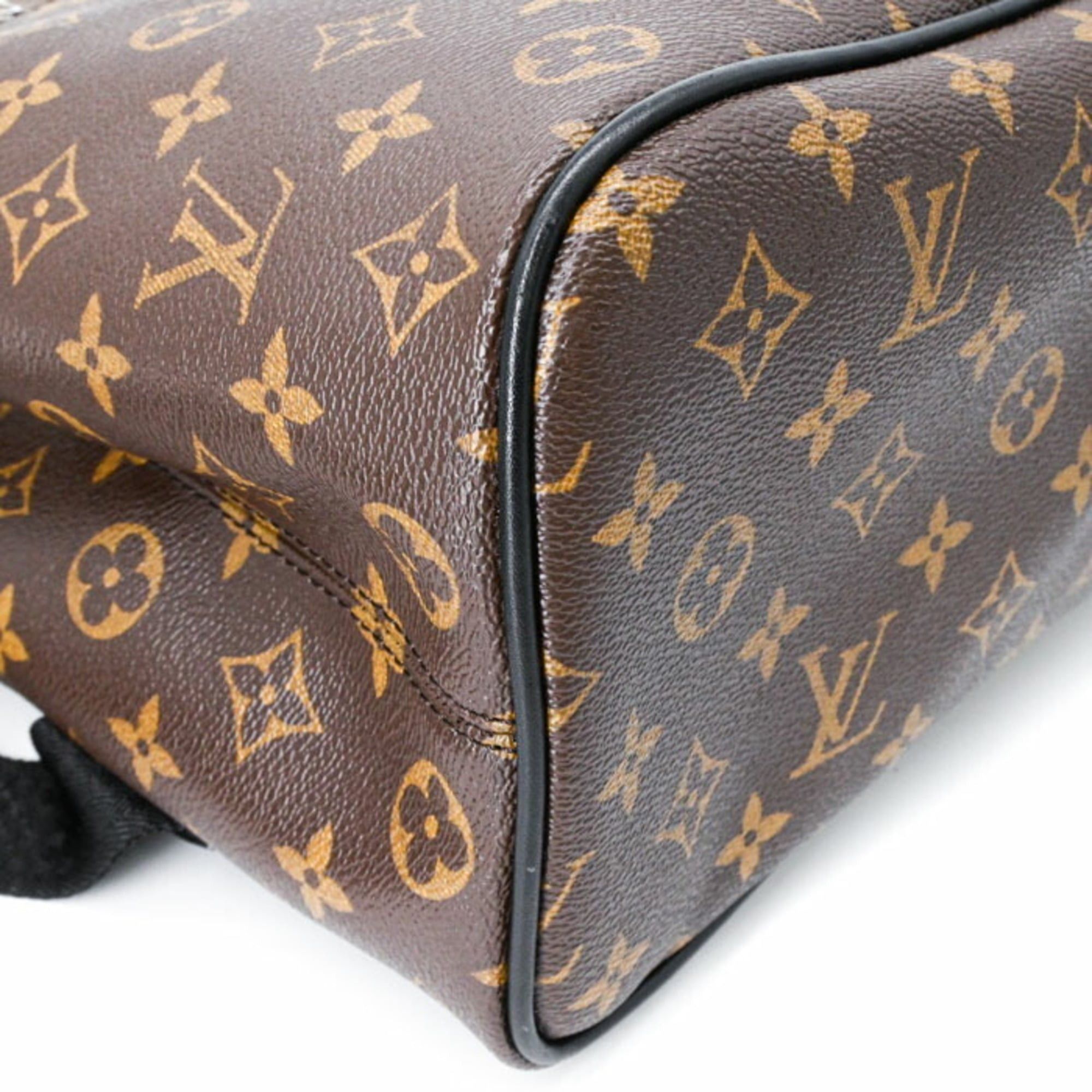 Louis Vuitton LOUIS VUITTON Monogram Macassar Parc Backpack, Leather, Brown and Black, M40637 Size ONE SIZE - 11 Thumbnail