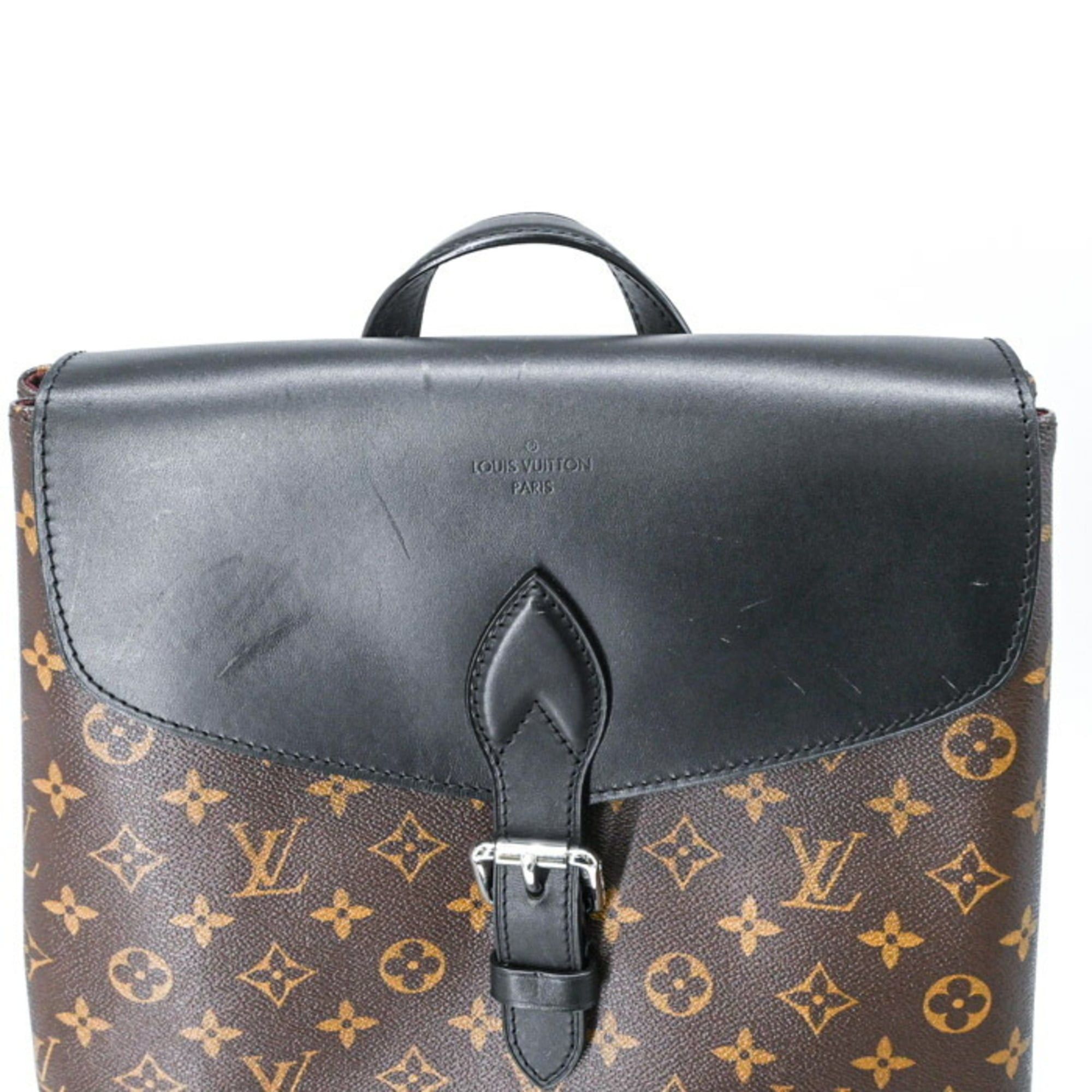 Louis Vuitton LOUIS VUITTON Monogram Macassar Parc Backpack, Leather, Brown and Black, M40637 Size ONE SIZE - 7 Thumbnail