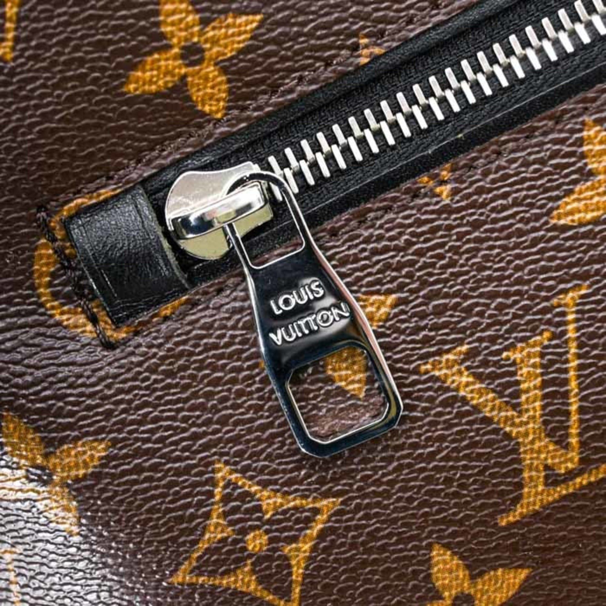 Louis Vuitton LOUIS VUITTON Monogram Macassar Parc Backpack, Leather, Brown and Black, M40637 Size ONE SIZE - 13 Thumbnail
