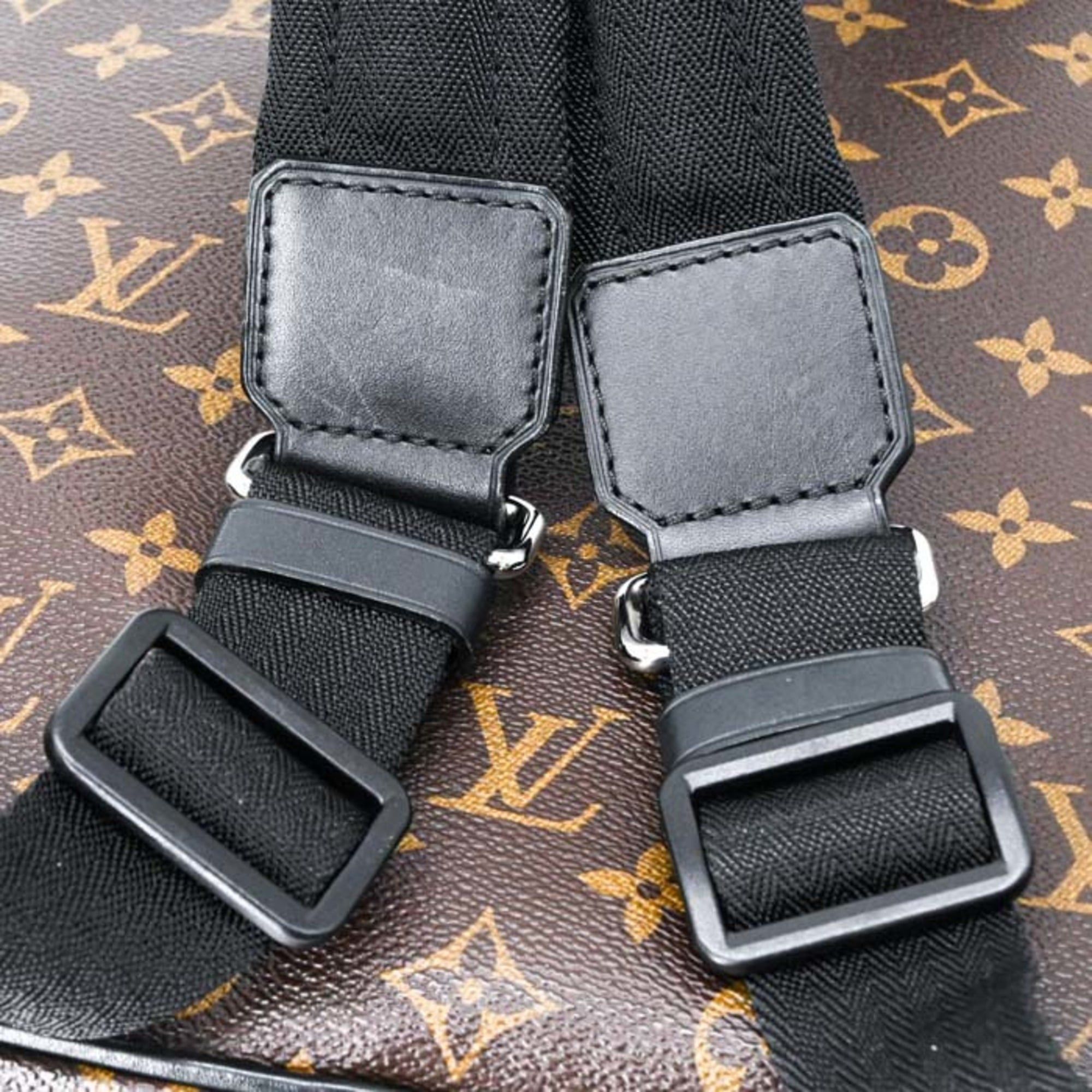 Louis Vuitton LOUIS VUITTON Monogram Macassar Parc Backpack, Leather, Brown and Black, M40637 Size ONE SIZE - 20 Thumbnail