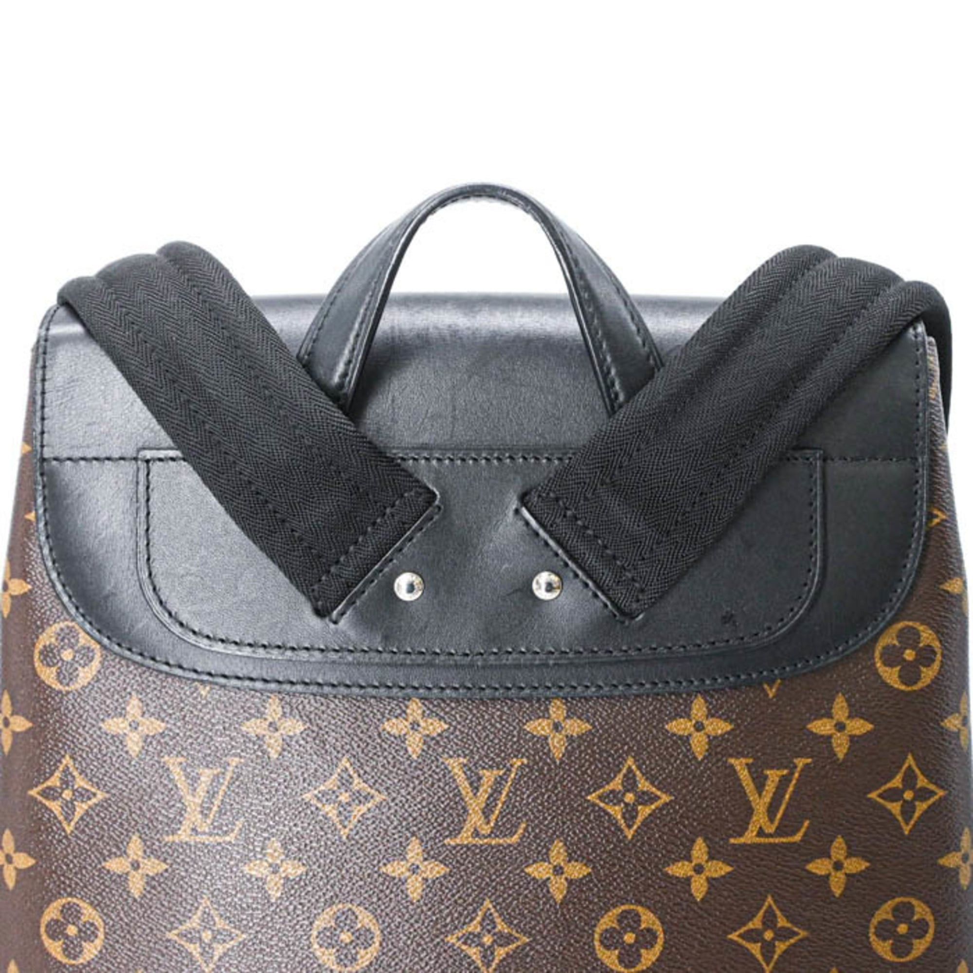 Louis Vuitton LOUIS VUITTON Monogram Macassar Parc Backpack, Leather, Brown and Black, M40637 Size ONE SIZE - 8 Thumbnail