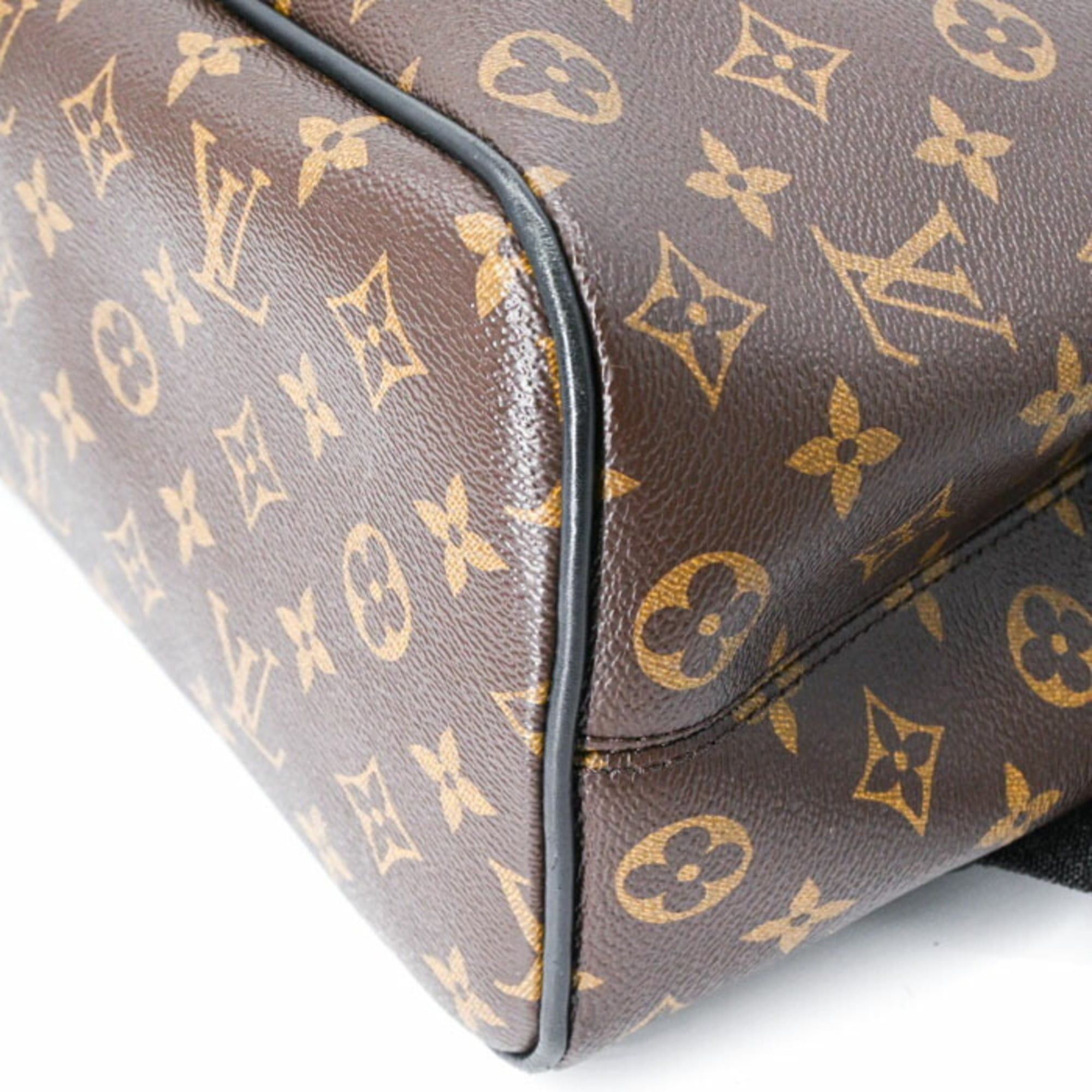 Louis Vuitton LOUIS VUITTON Monogram Macassar Parc Backpack, Leather, Brown and Black, M40637 Size ONE SIZE - 13 Thumbnail