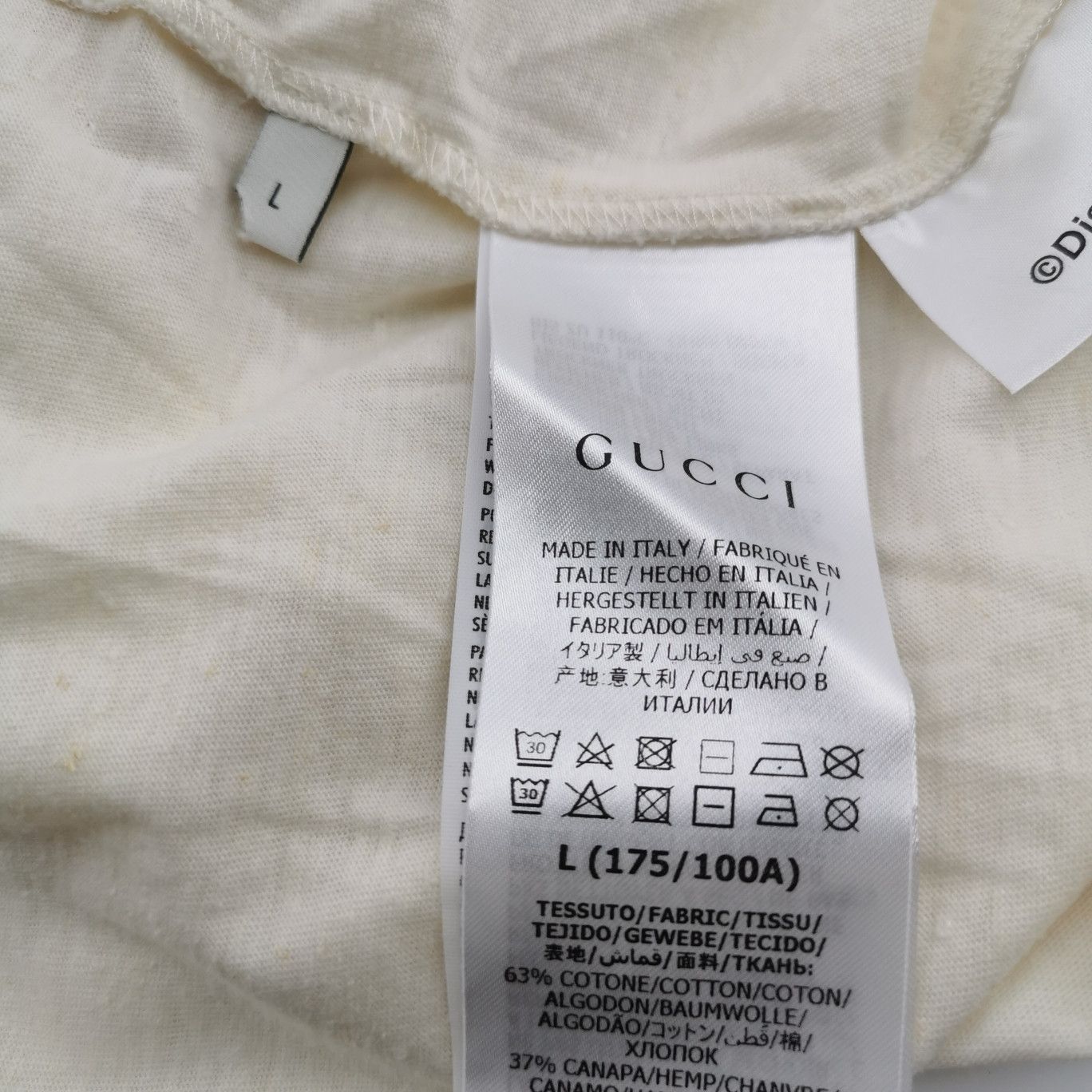 Gucci Gucci x Disney Cotton Cartoon Graphic T-Shirt L Size US L / EU 52-54 / 3 - 14 Thumbnail