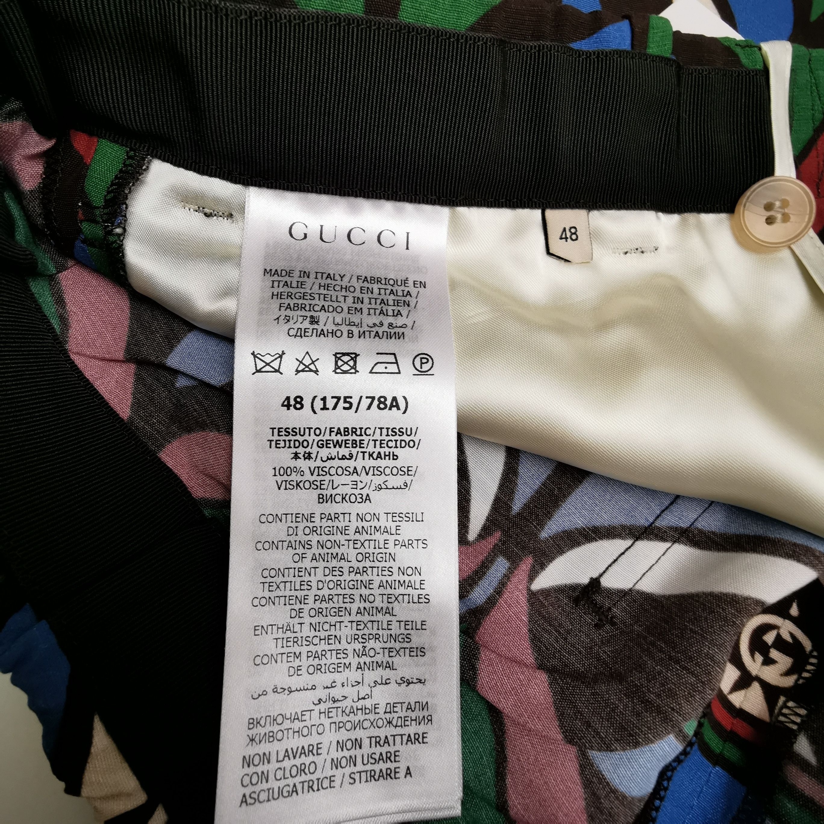 Gucci Gucci Printed Cotton Shorts XS Size US 32 / EU 48 - 18 Thumbnail