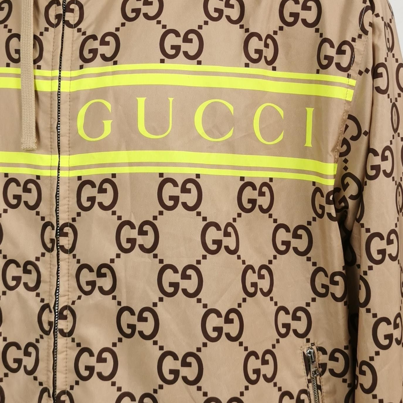 Gucci Gucci Colorblock Logo Double G Monogram Hooded Jacket Size US L / EU 52-54 / 3 - 6 Thumbnail