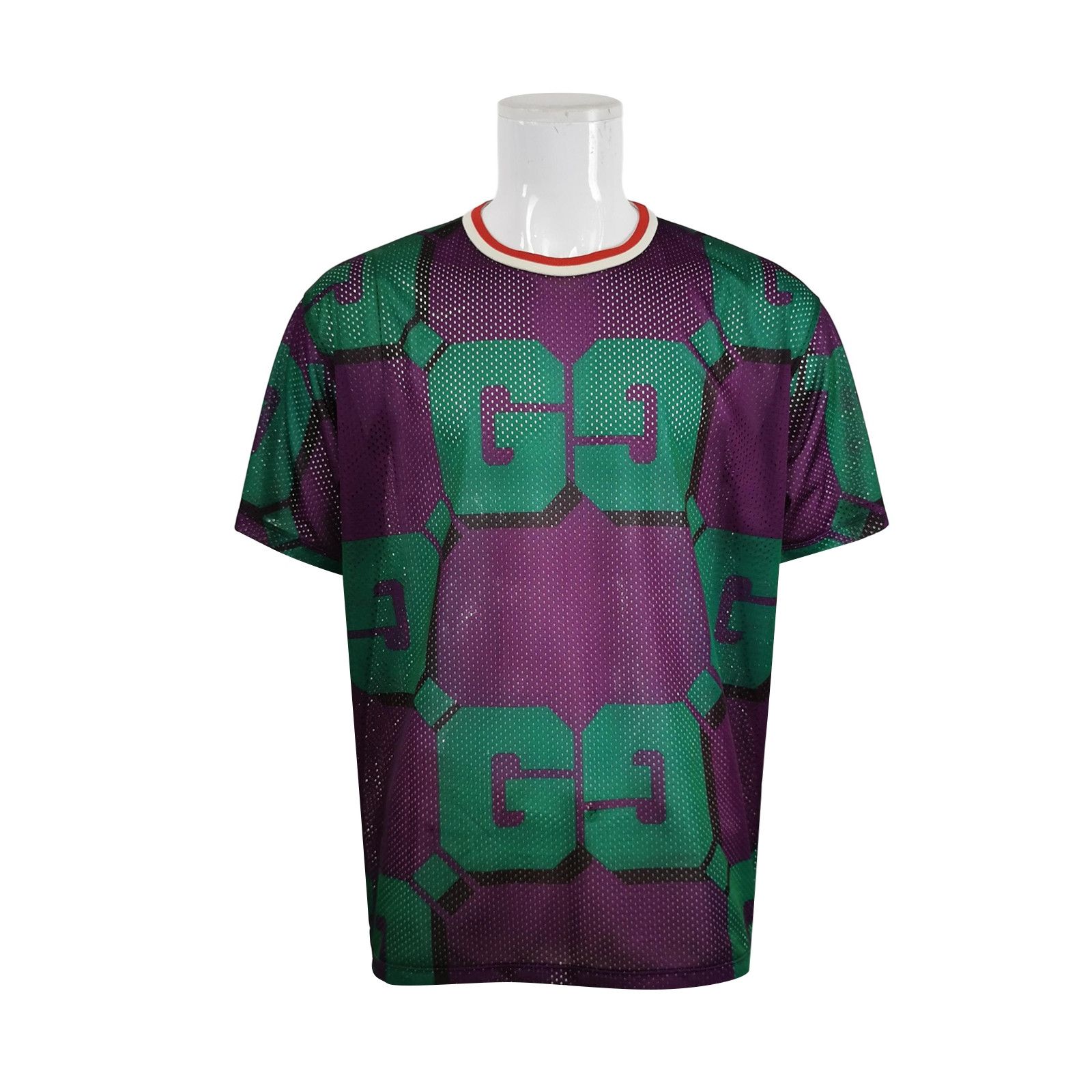 Gucci Gucci Colorblock Double G Logo Crew Neck T-Shirt M Size US M / EU 48-50 / 2 - 16 Thumbnail