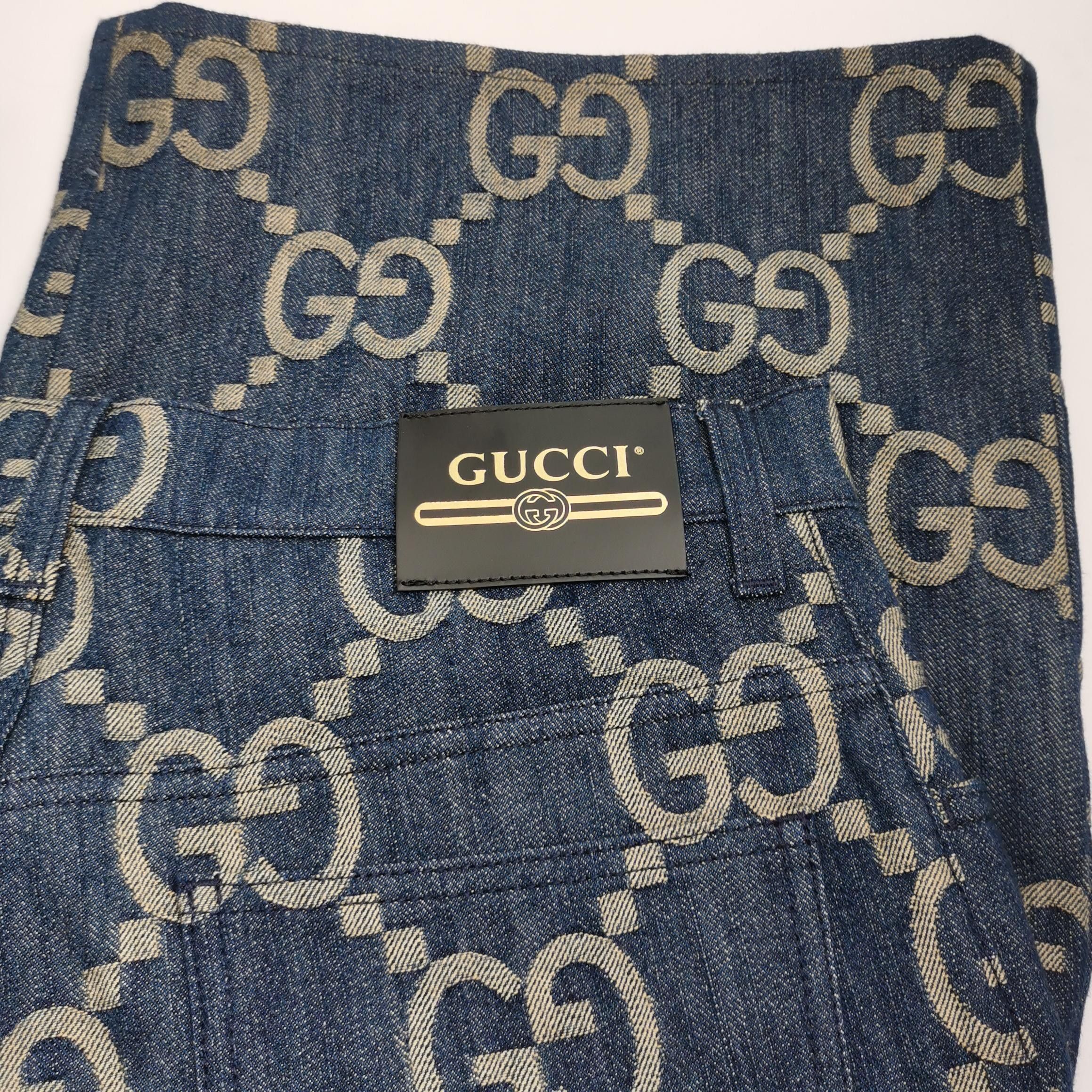 Gucci Gucci Cotton Double G Monogram Trousers Size 33 Size US 33 - 7 Thumbnail