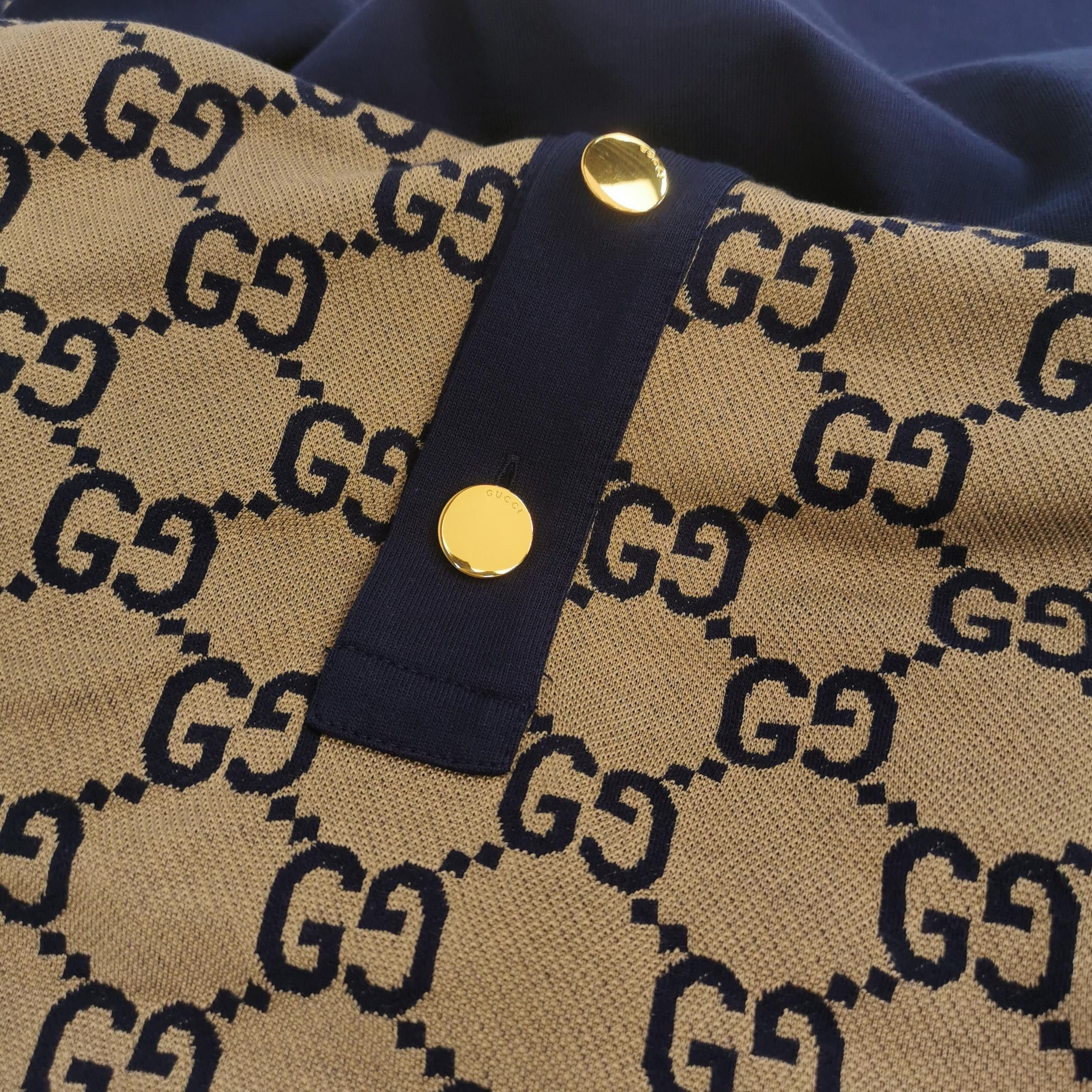 Gucci Gucci GG Monogram Color-Block T-Shirt M Size US M / EU 48-50 / 2 - 5 Thumbnail