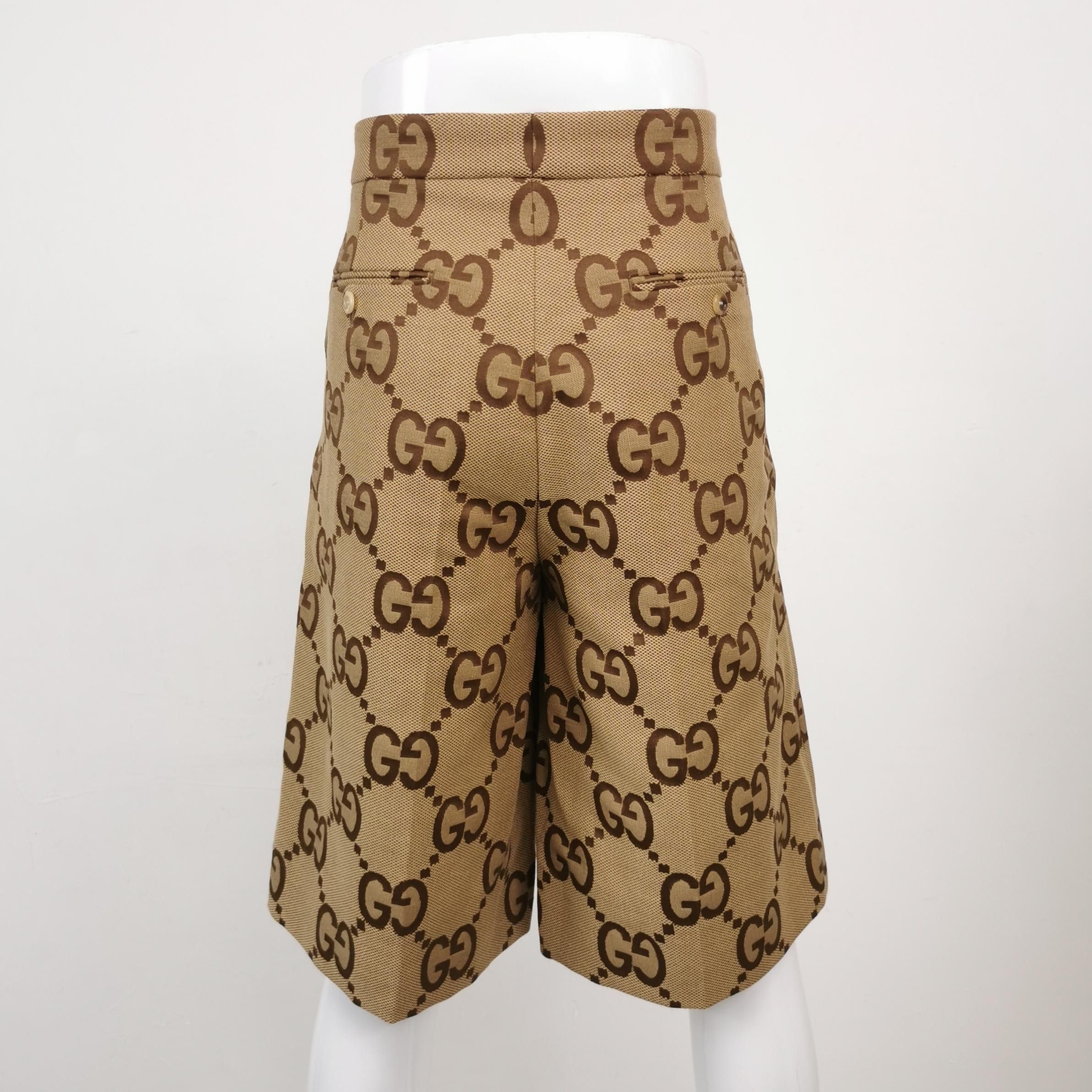 Gucci Gucci Cotton Double G Monogram Button Shorts M/48 Size US 27 - 3 Thumbnail
