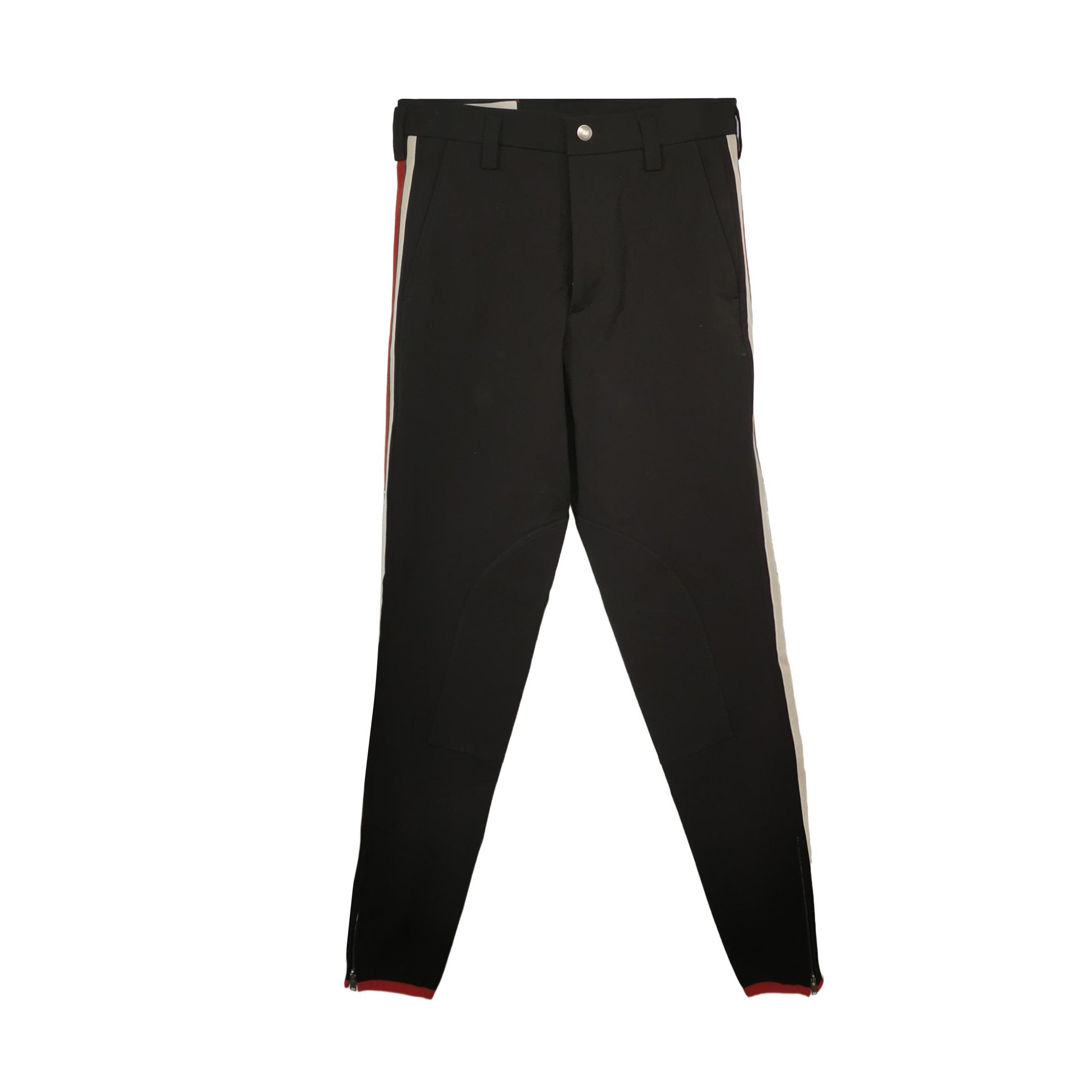 Gucci Black Striped Side Zip Tailored Pants XL Size US 28 / EU 44 - 2 Thumbnail