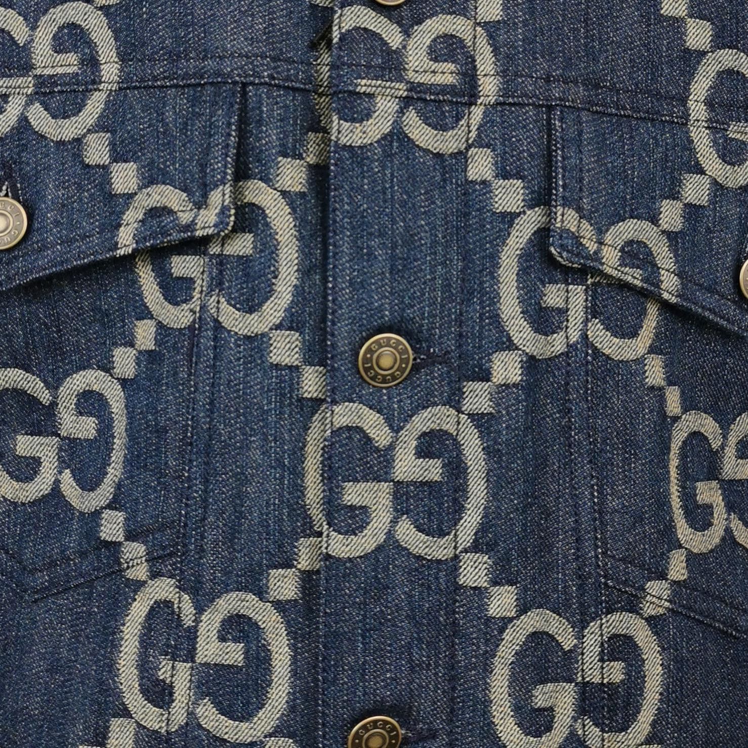 Gucci Gucci GG Monogram Cotton Denim Vest Size US M / EU 48-50 / 2 - 5 Thumbnail
