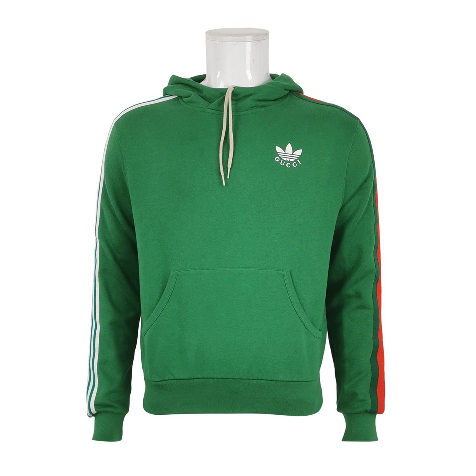 Gucci Gucci x Adidas XS Cotton Color-Block Stripe Logo Hoodie Size US XS / EU 42 / 0 - 2 Thumbnail
