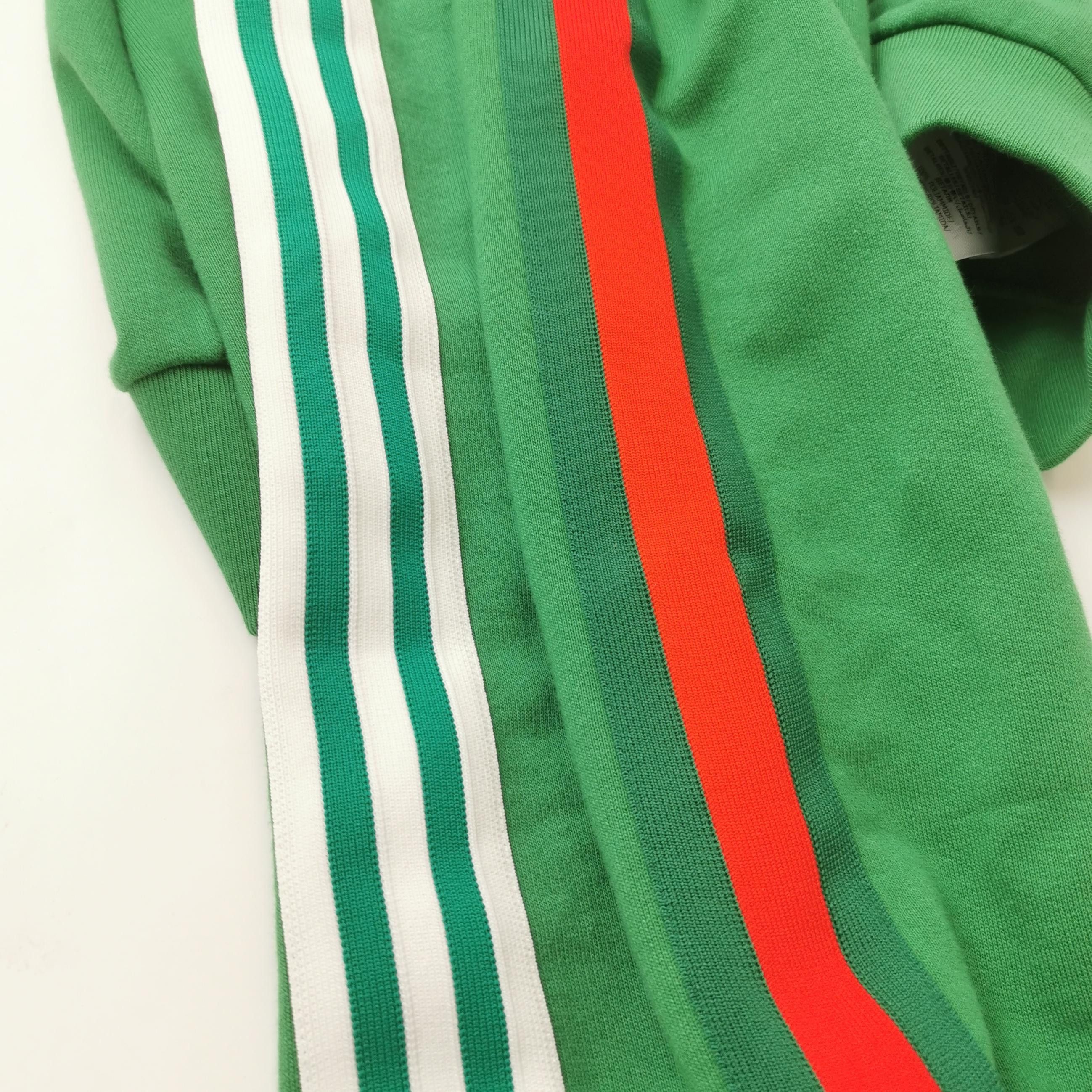 Gucci Gucci x Adidas XS Cotton Color-Block Stripe Logo Hoodie Size US XS / EU 42 / 0 - 7 Thumbnail