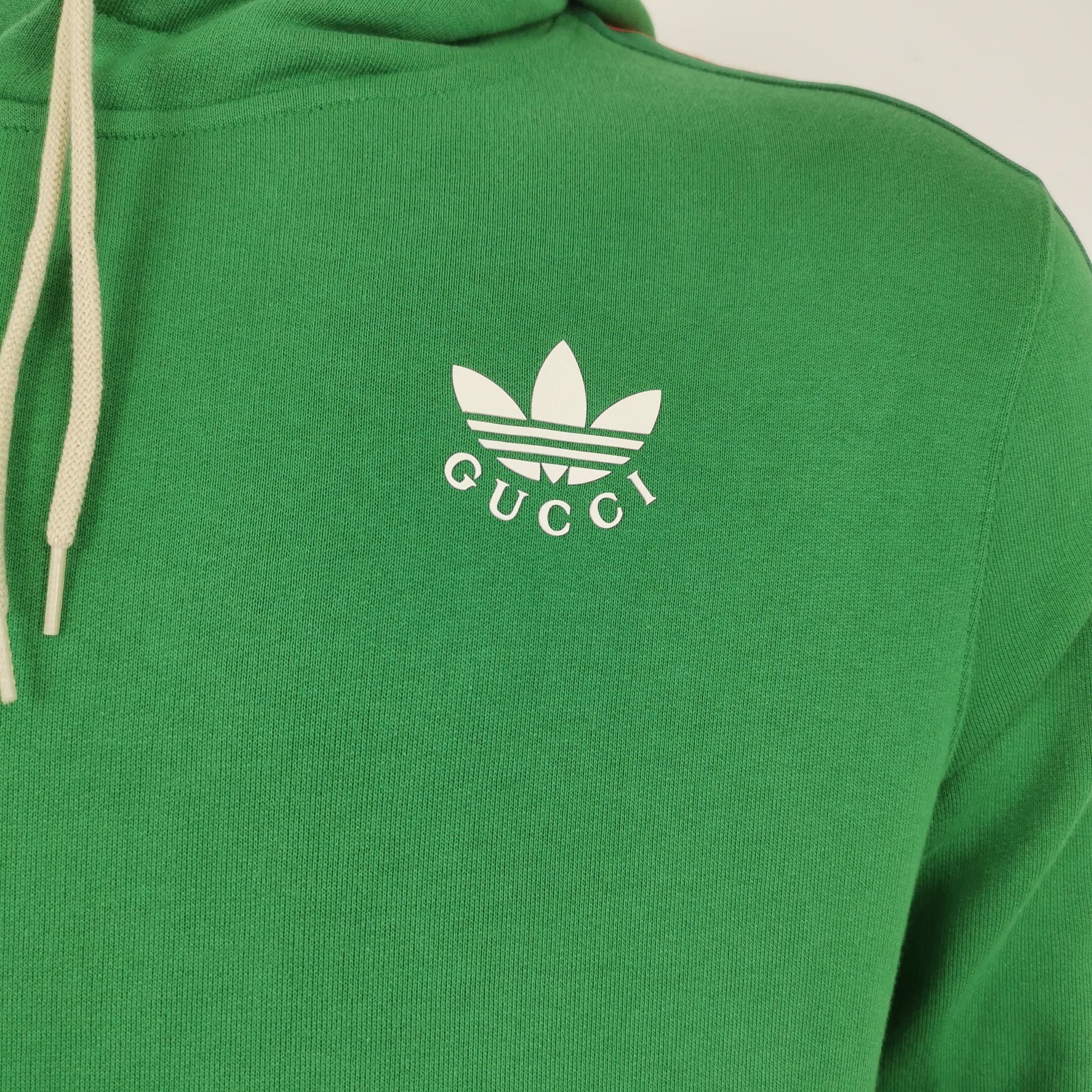 Gucci Gucci x Adidas XS Cotton Color-Block Stripe Logo Hoodie Size US XS / EU 42 / 0 - 6 Thumbnail