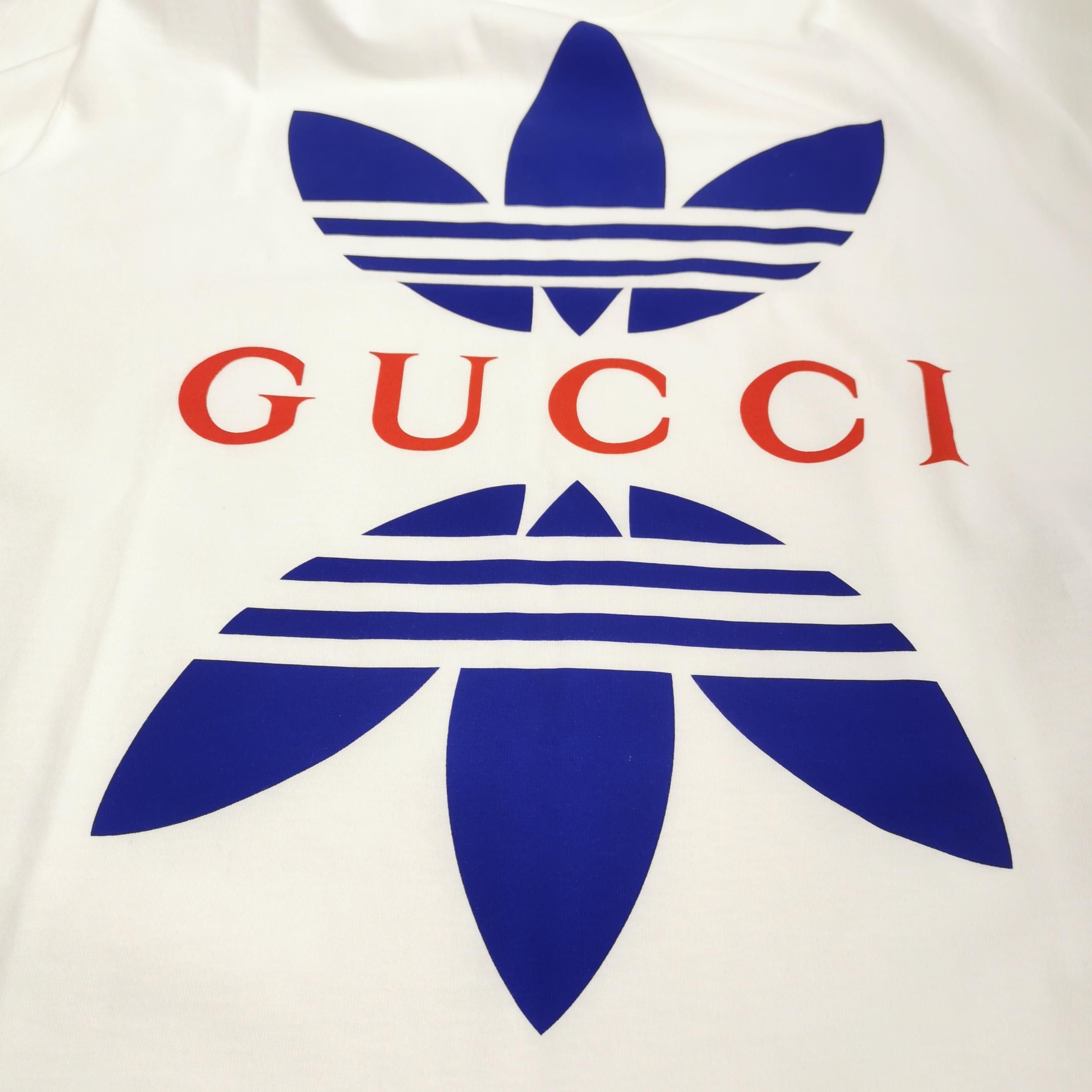 Gucci Gucci x Adidas XS Crew Neck Logo T-Shirt Size US XS / EU 42 / 0 - 5 Thumbnail
