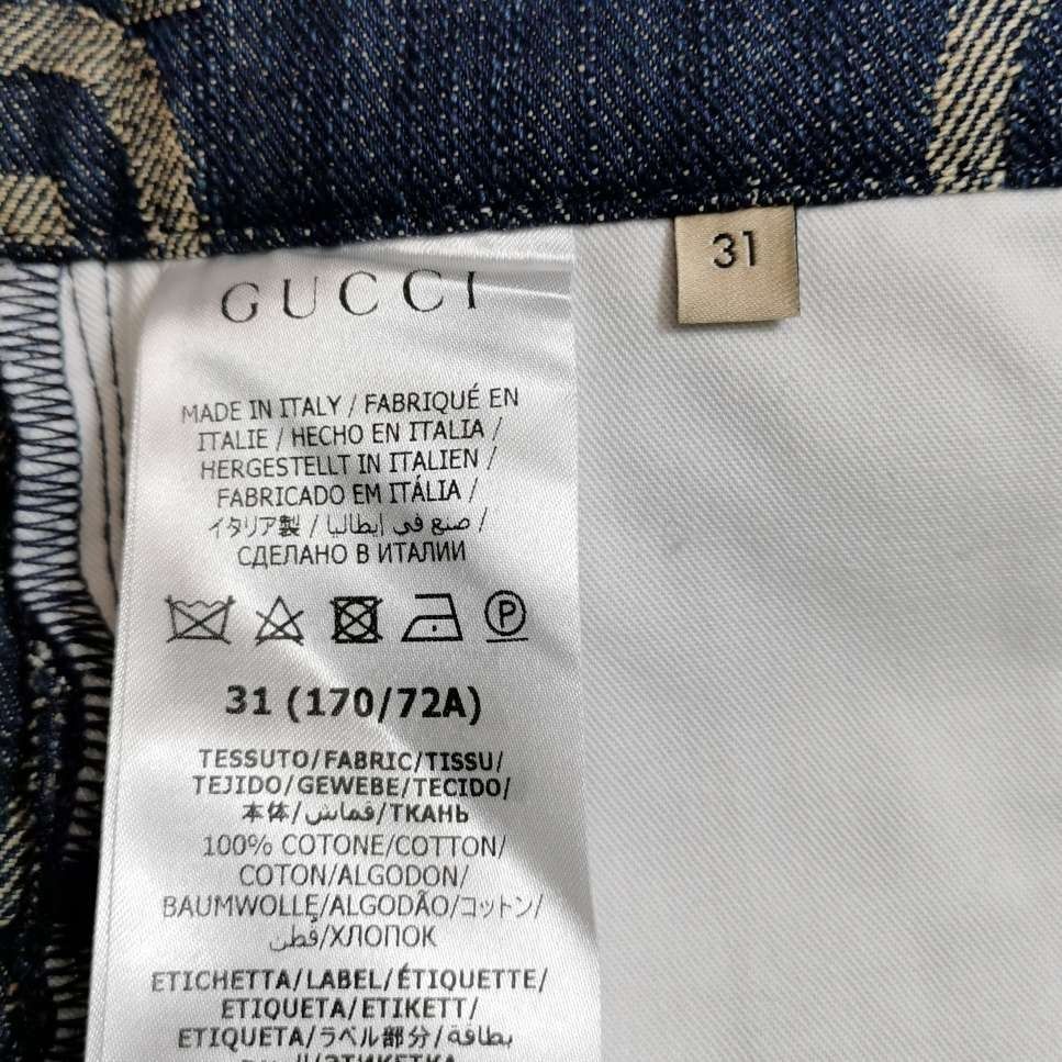 Gucci Gucci Double G Monogram Cotton Shorts XS Size US 31 - 16 Thumbnail