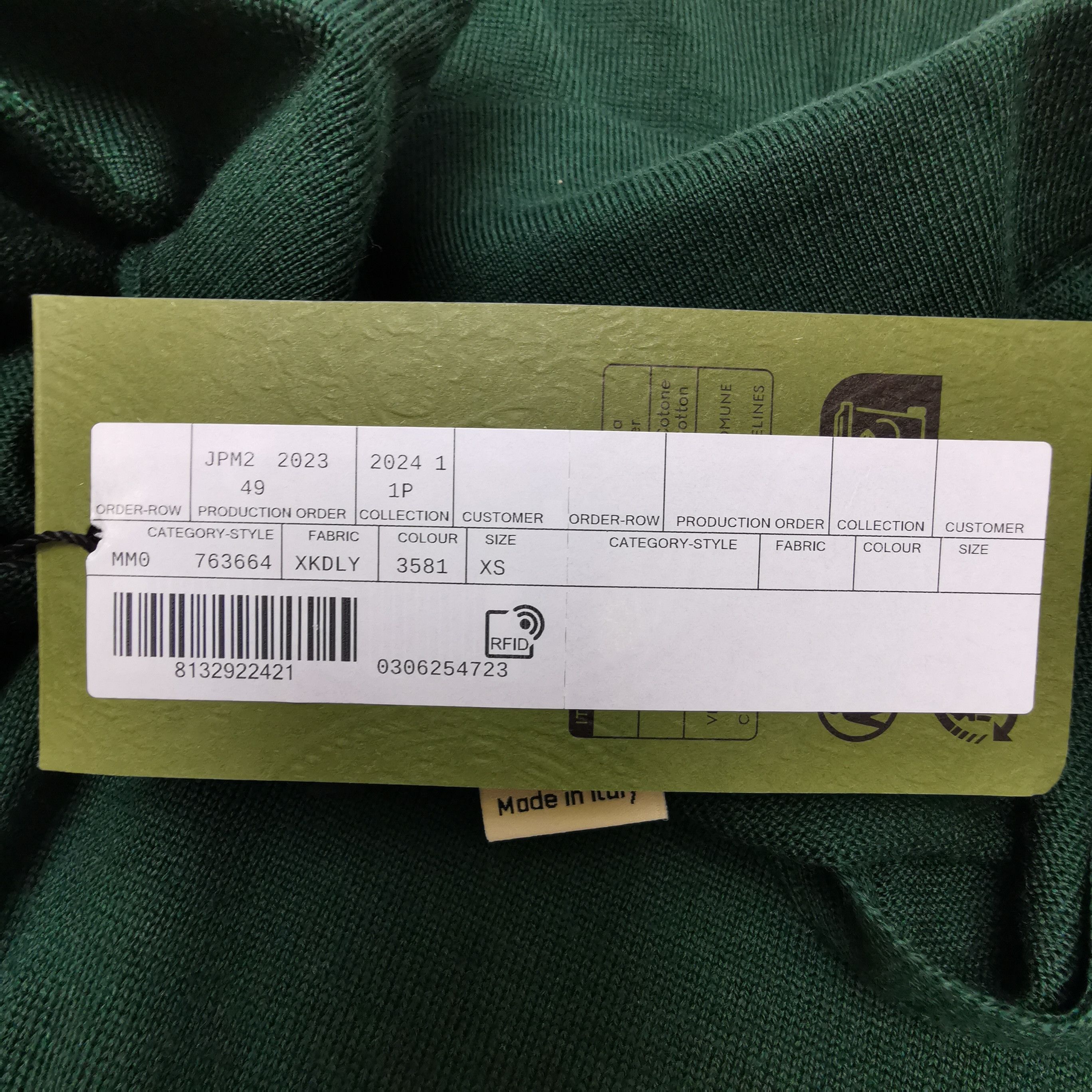 Gucci Green Long-Sleeve Polo Shirt Size US XL / EU 56 / 4 - 18 Thumbnail