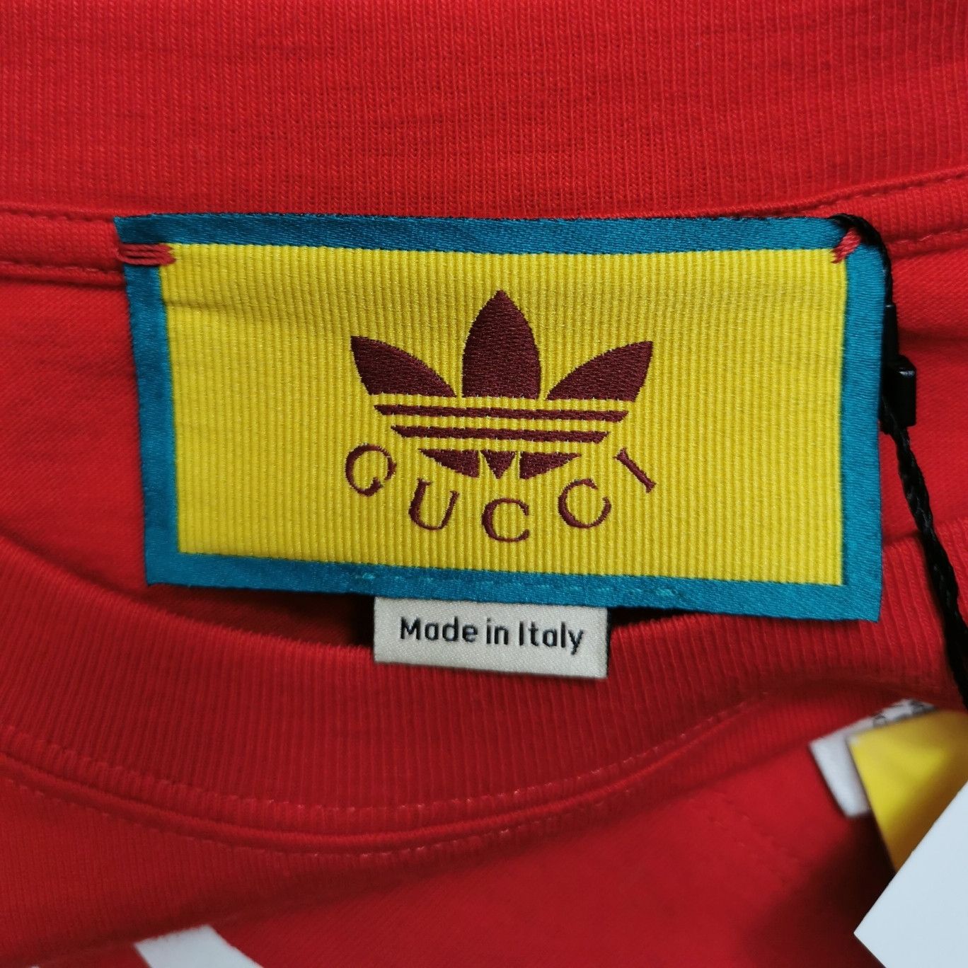 Gucci Gucci x Adidas Cotton Logo Crew Neck T-Shirt M Size US XS / EU 42 / 0 - 10 Thumbnail