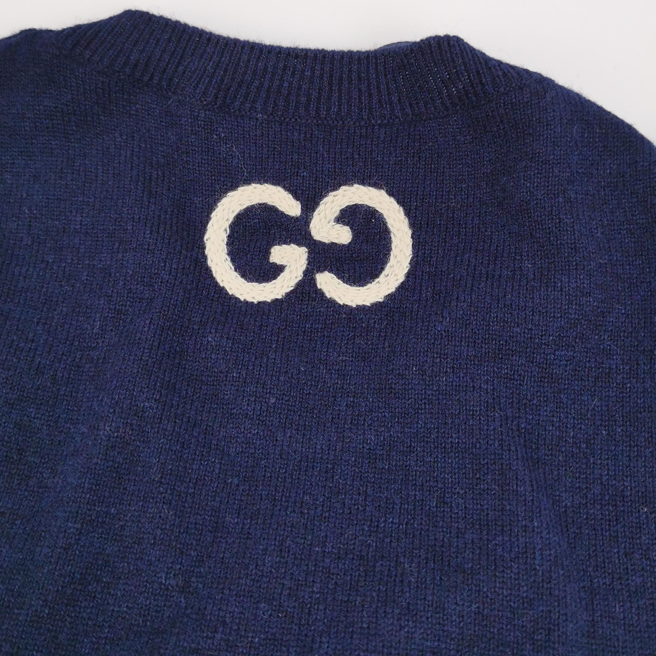 Gucci Gucci Wool Blend Double G Crewneck Sweater S Size US S / EU 44-46 / 1 - 5 Thumbnail