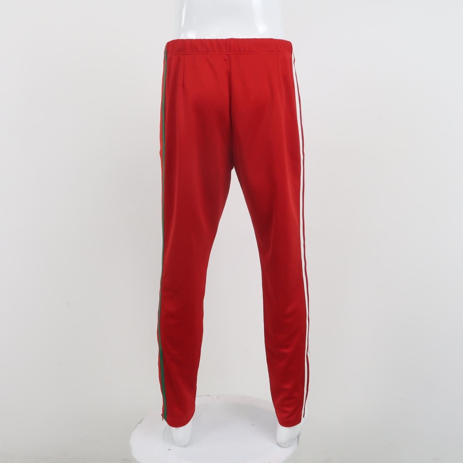 Gucci Adidas Red Striped Logo Men's Cotton Pants Size US 32 / EU 48 - 4 Thumbnail