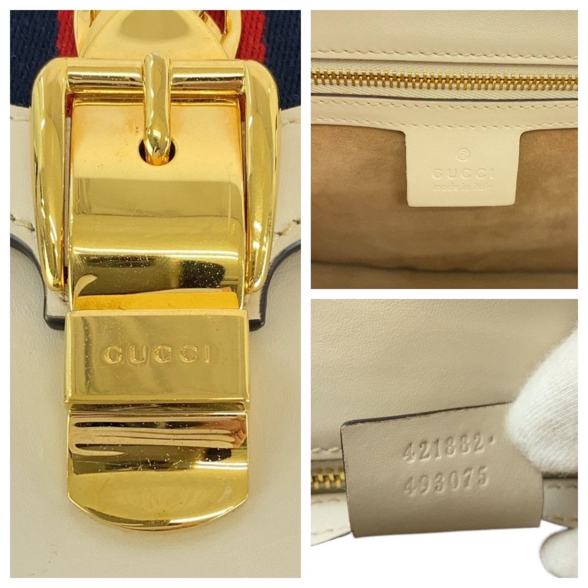 Gucci Gucci Gucci Sylvie Leather Shoulder Bag Leather Shoulder Bag 421882 DUTY FREE for USA Size ONE SIZE - 6 Thumbnail