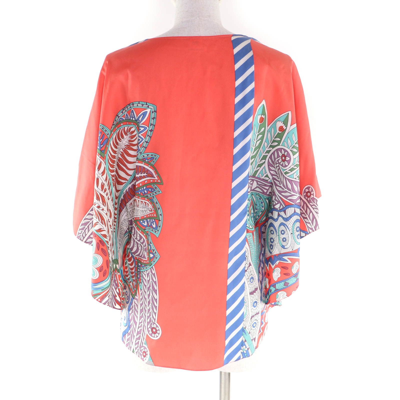 Hermes Hermes Hermès 34 Silk Short Sleeve Shirt Textile Tops DUTY FREE for USA Size ONE SIZE - 4 Thumbnail