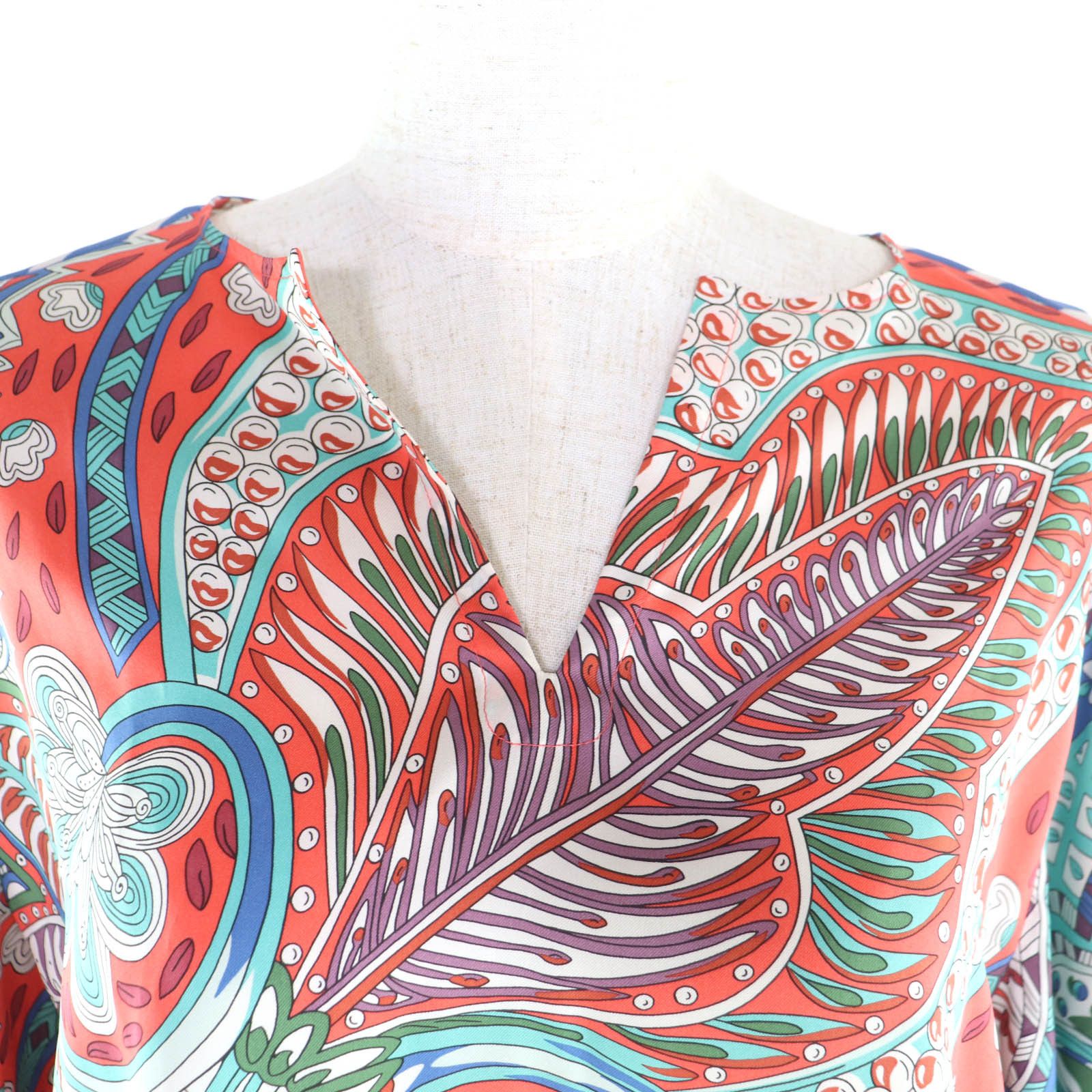 Hermes Hermes Hermès 34 Silk Short Sleeve Shirt Textile Tops DUTY FREE for USA Size ONE SIZE - 5 Thumbnail