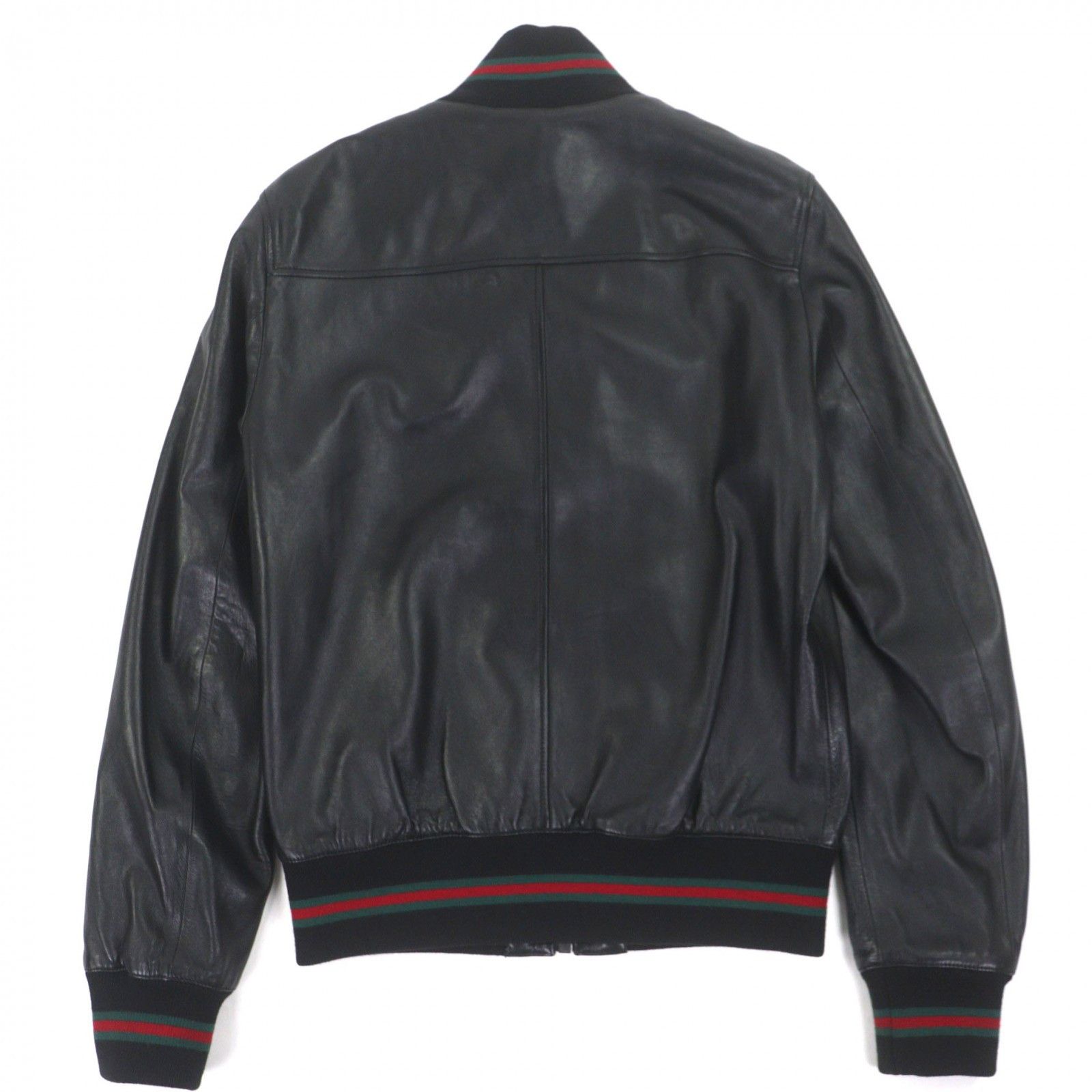 Gucci Gucci GUCCI Shelly Line Web Line Tom Ford Leather Blouson Leather Outerwear DUTY FREE for USA Size ONE SIZE - 3 Thumbnail