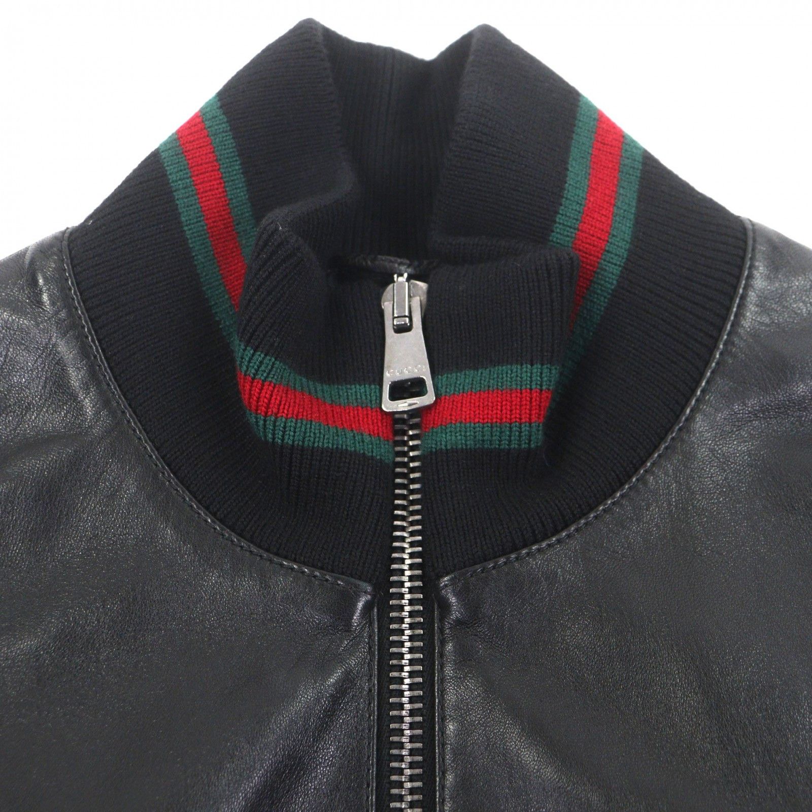 Gucci Gucci GUCCI Shelly Line Web Line Tom Ford Leather Blouson Leather Outerwear DUTY FREE for USA Size ONE SIZE - 2 Thumbnail