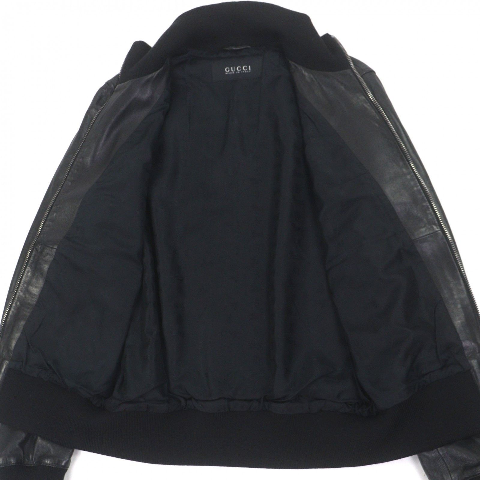 Gucci Gucci GUCCI Shelly Line Web Line Tom Ford Leather Blouson Leather Outerwear DUTY FREE for USA Size ONE SIZE - 4 Thumbnail