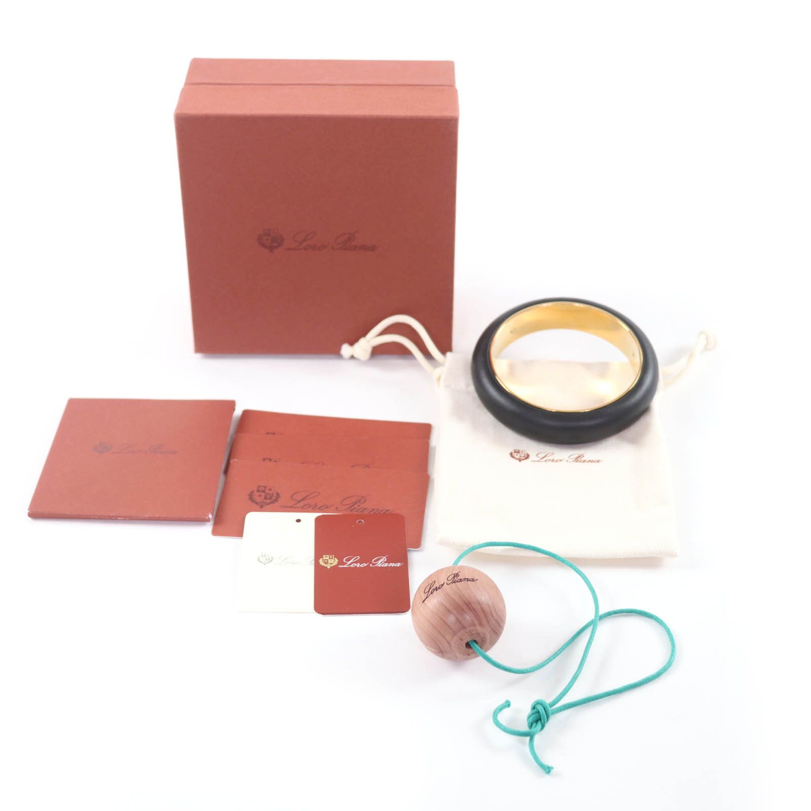 Loro Piana Loro Piana Loro Piana Duo Bangle Calf Leather Bracelet Leather Bangle FAO3952 DUTY FREE for USA Size ONE SIZE - 2 Thumbnail