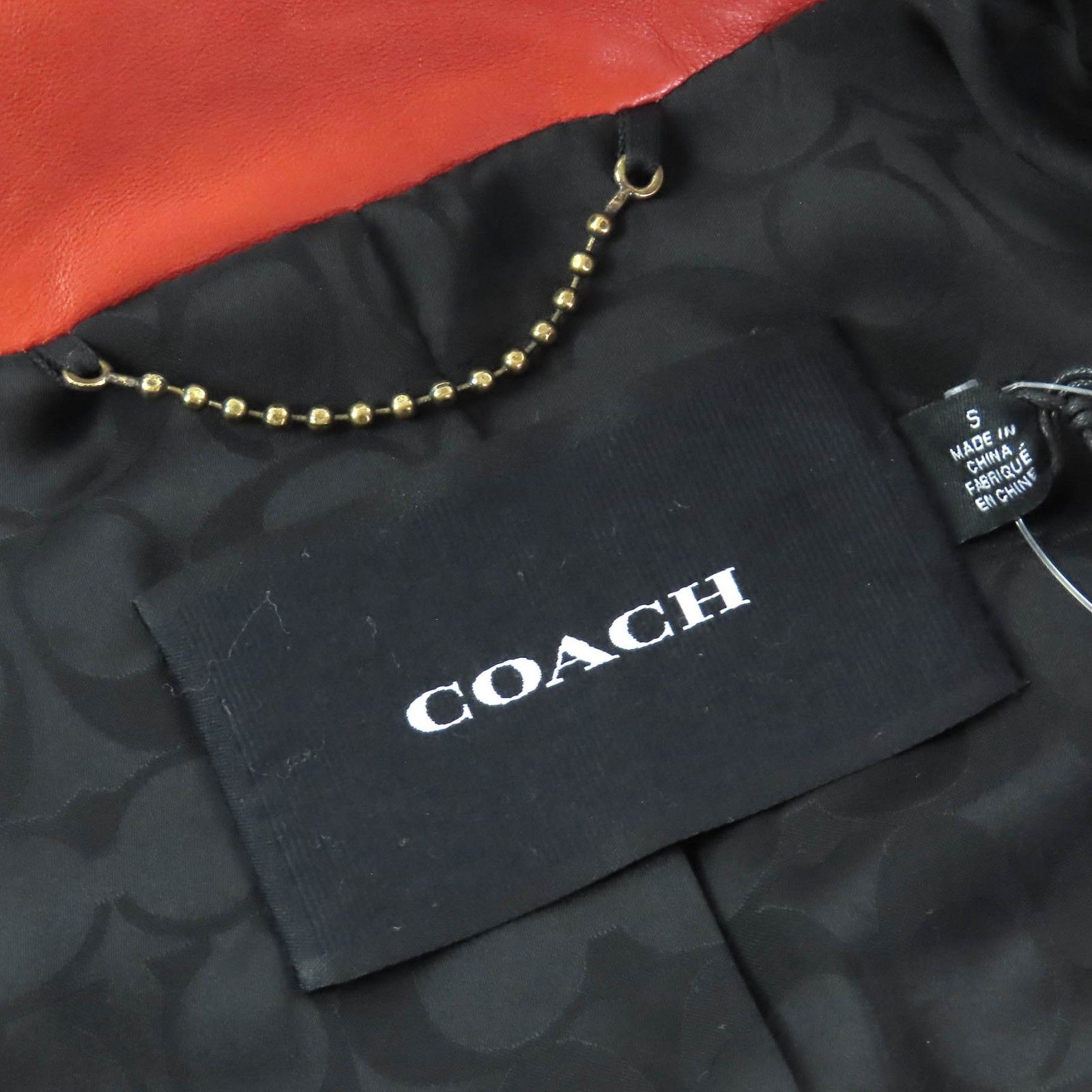 Coach Coach COACH Signature Lamb Leather Jacket Leather Outerwear CA704 DUTY FREE for USA Size ONE SIZE - 8 Thumbnail