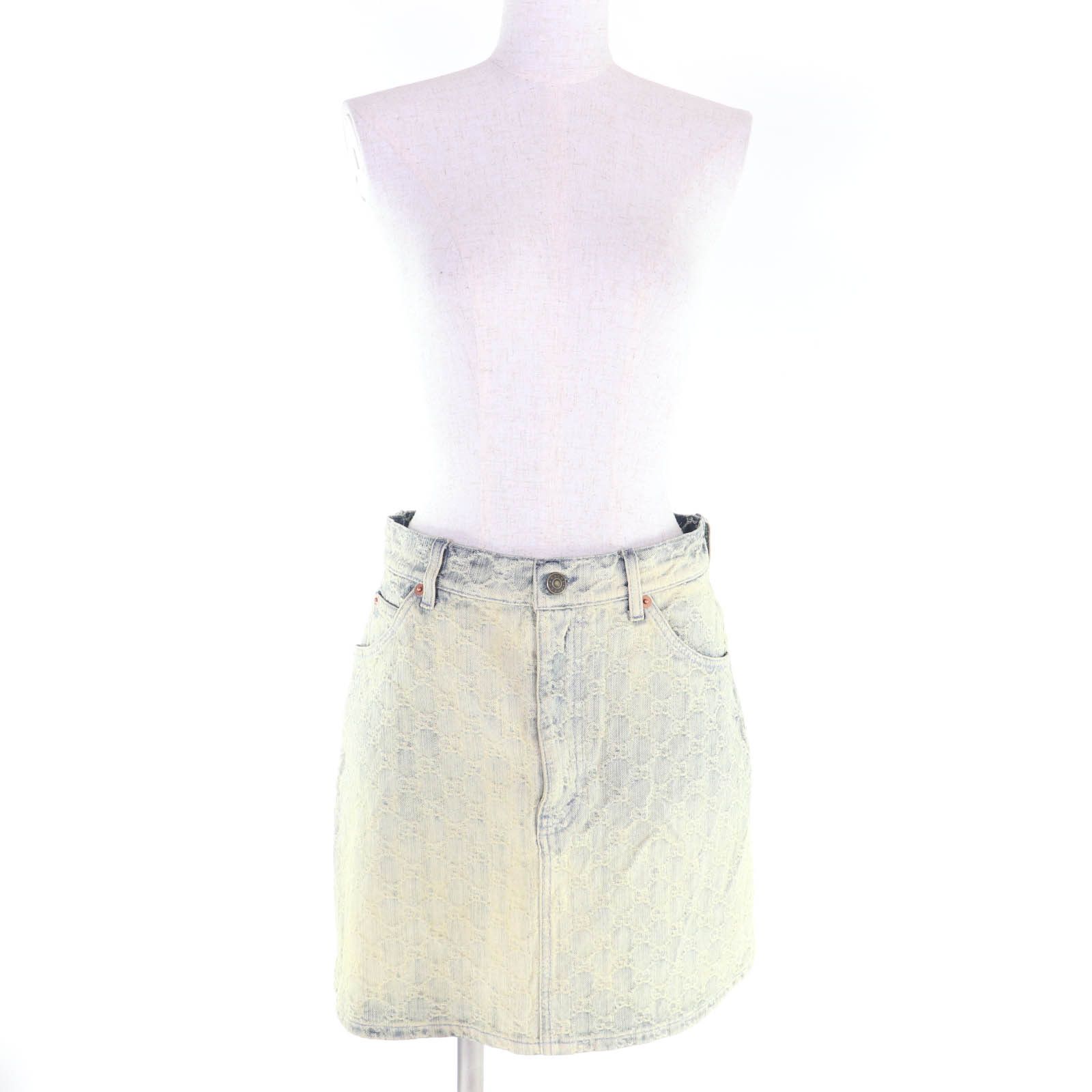 Gucci Gucci GUCCI Cotton Skirt Textile Skirts 678789 DUTY FREE for USA Size ONE SIZE - 2 Thumbnail