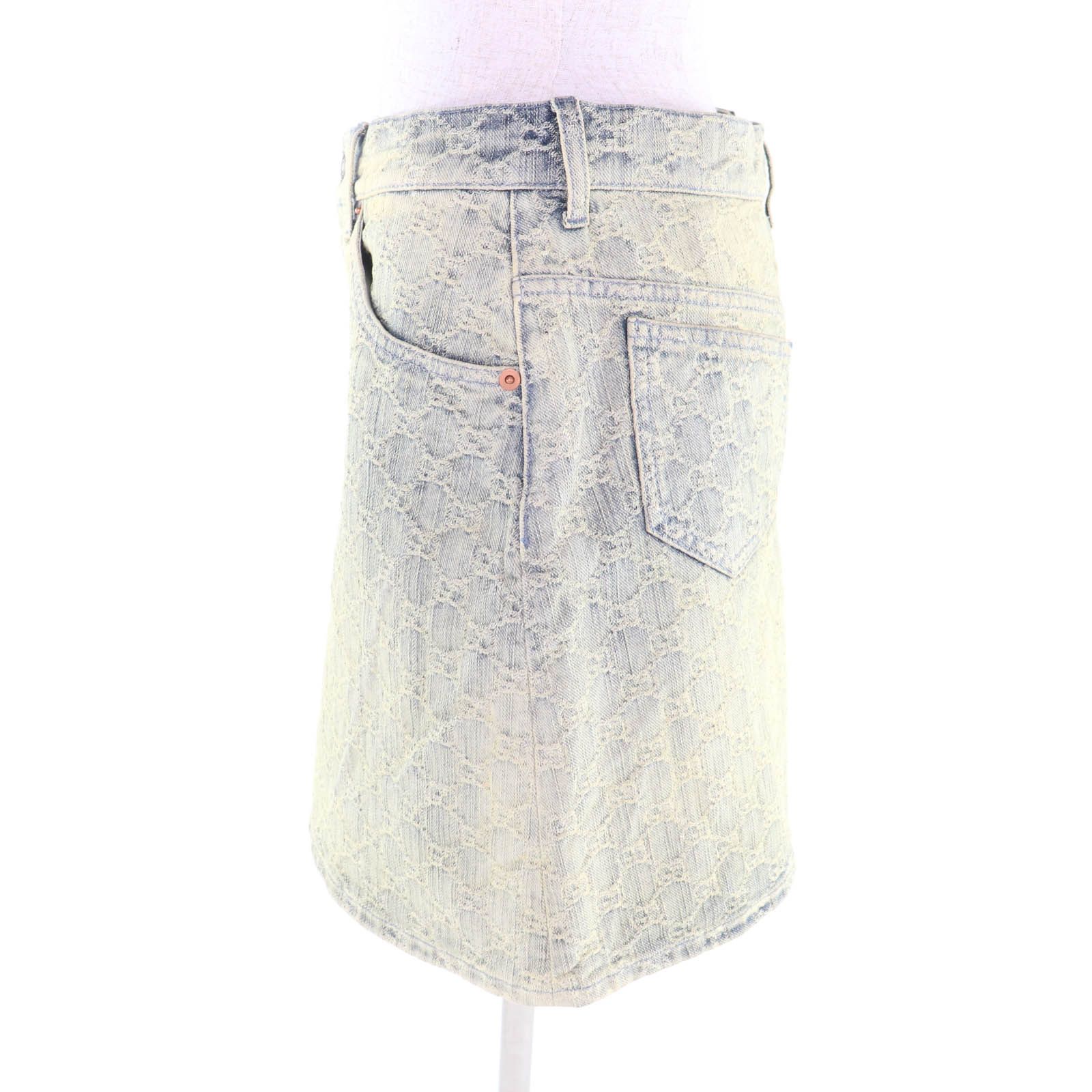 Gucci Gucci GUCCI Cotton Skirt Textile Skirts 678789 DUTY FREE for USA Size ONE SIZE - 3 Thumbnail